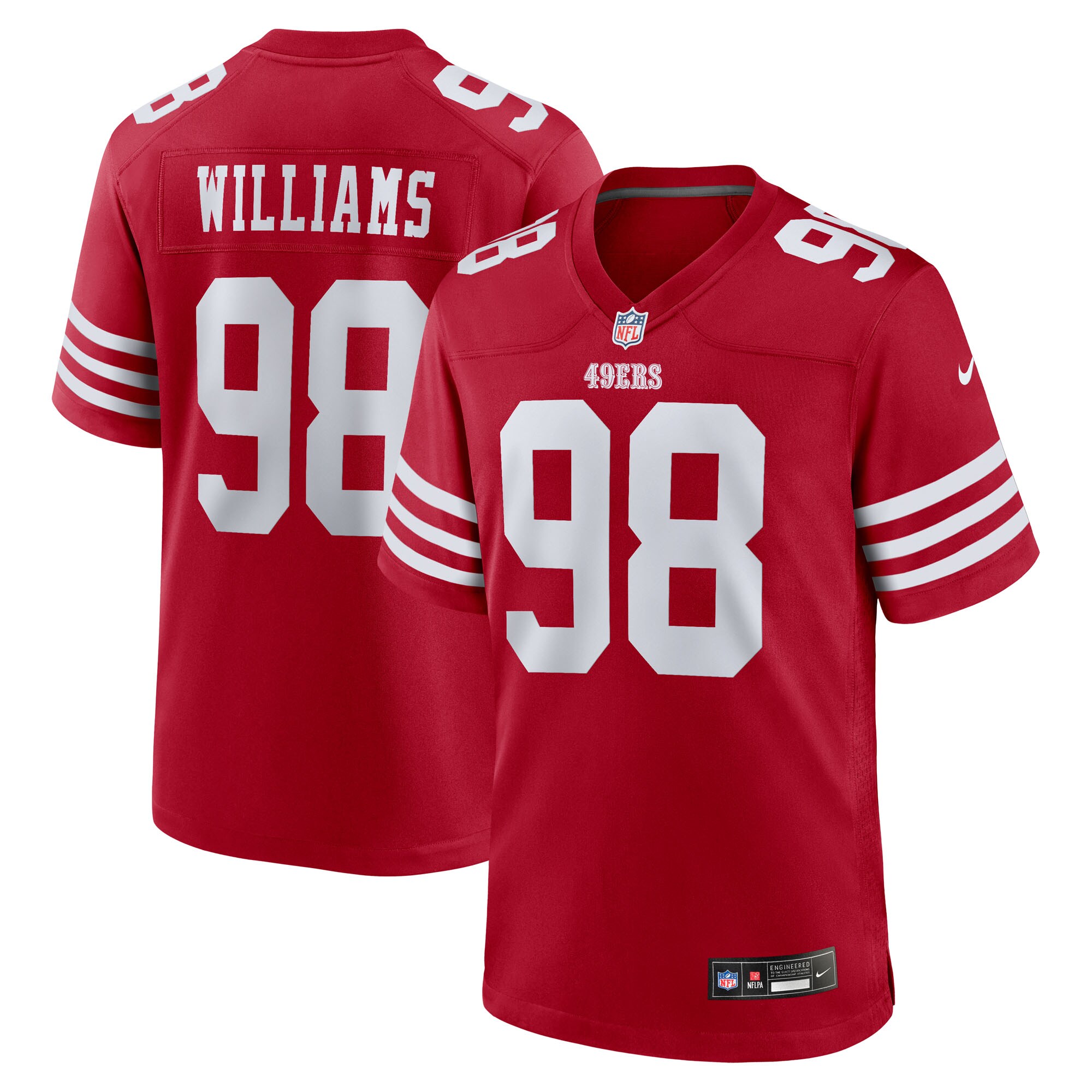 mykel williams san francisco 49ers nike 2025 nfl draft first round pick game jersey scarlet clowdercats dn50m.jpg