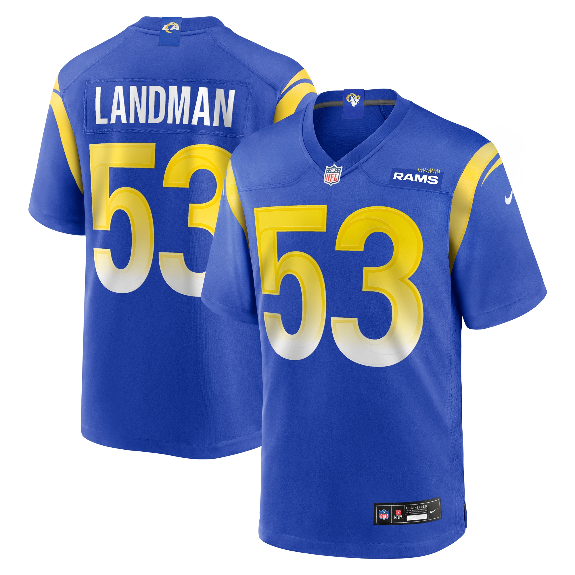 nate landman los angeles rams nike team game jersey royal clowdercats hijda.jpg