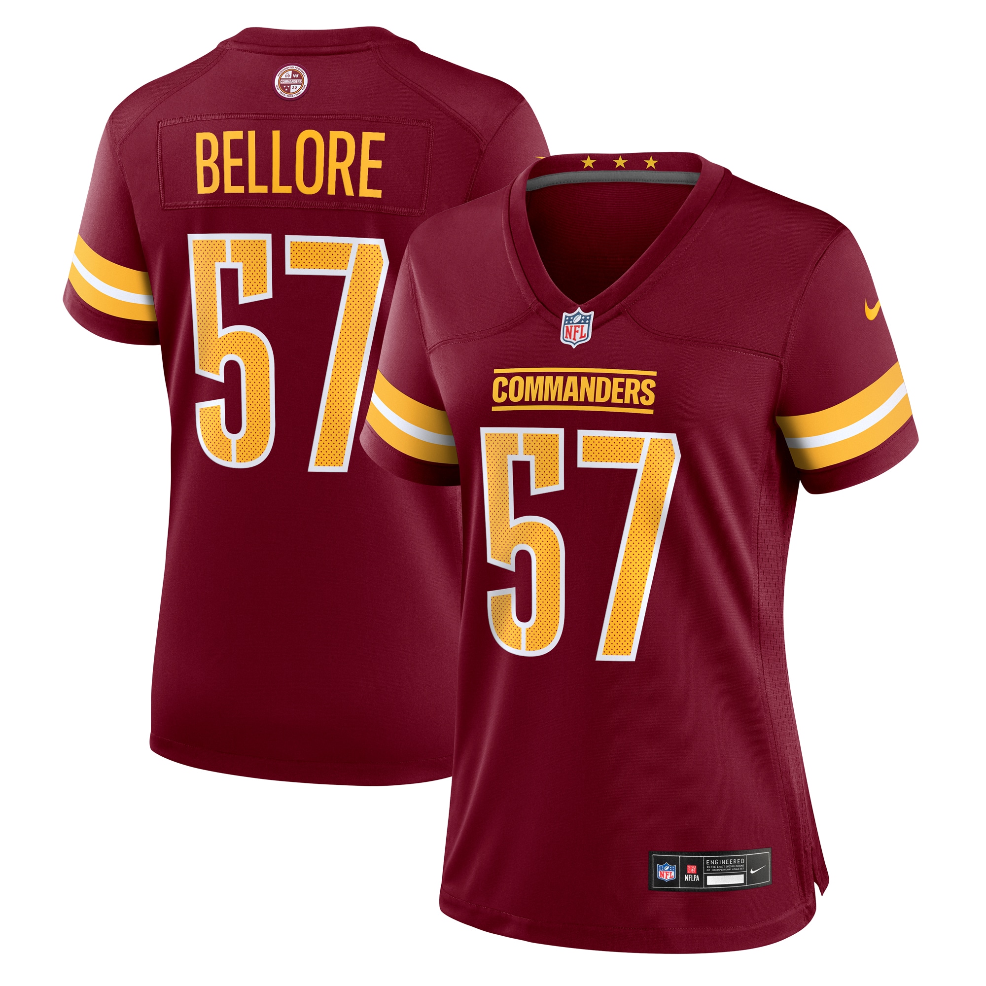 nick bellore washington commanders nike womens team game jersey burgundy clowdercats hwtok.jpg