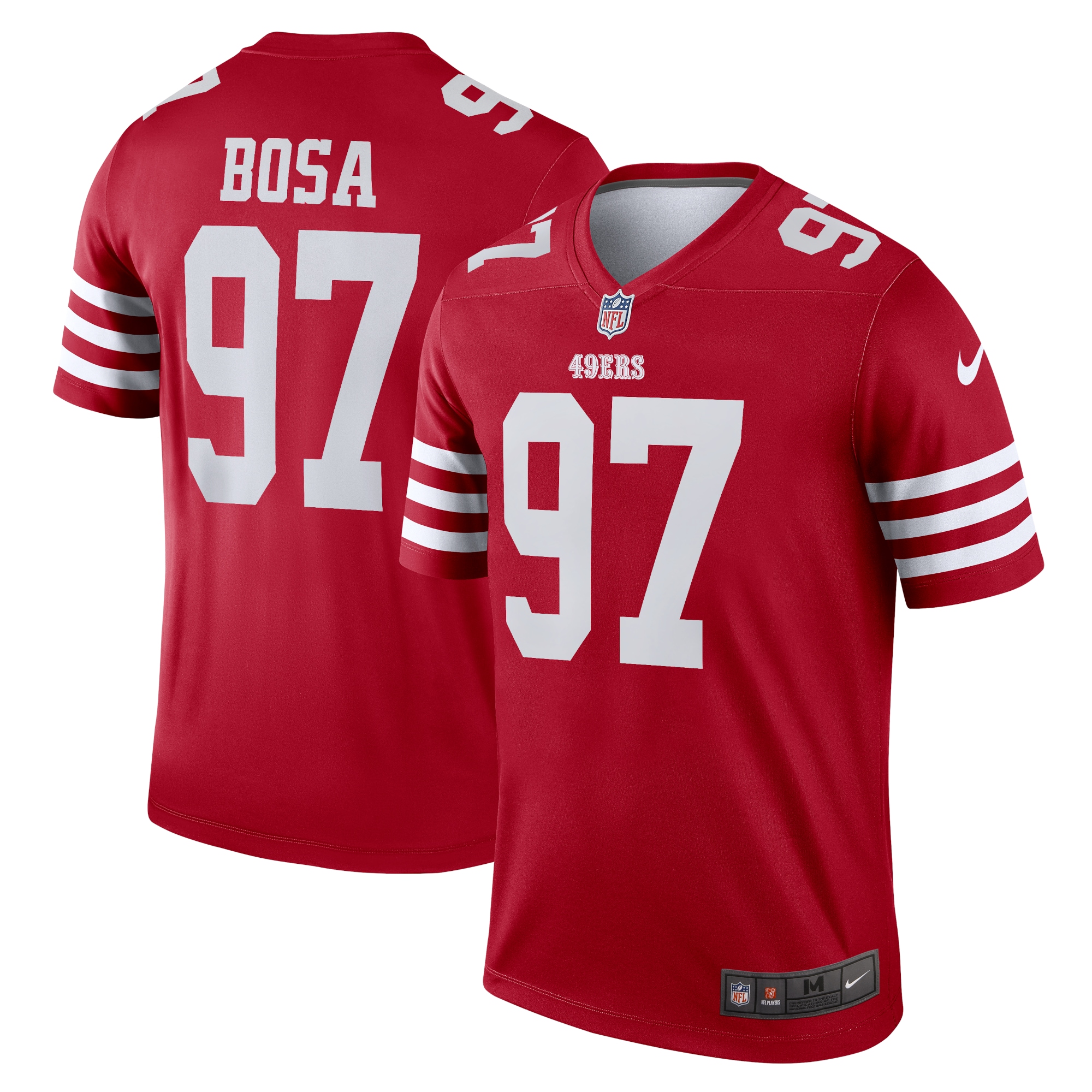 nick bosa san francisco 49ers nike legend player performance top scarlet clowdercats uforj.jpg