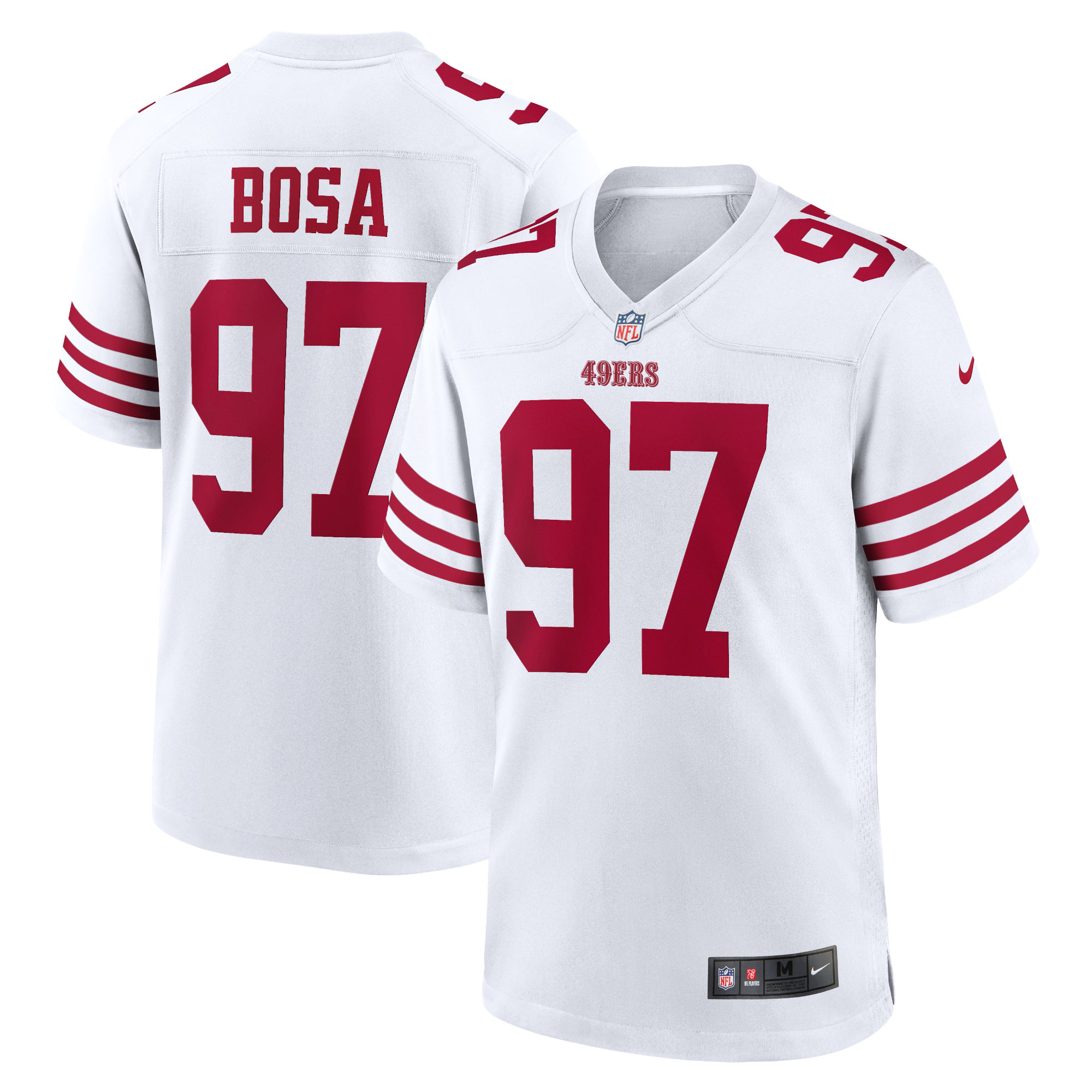 nick bosa san francisco 49ers nike team game jersey white clowdercats twu57.jpg