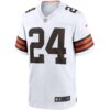 nick chubb cleveland browns nike game jersey white clowdercats iz3y4.jpg
