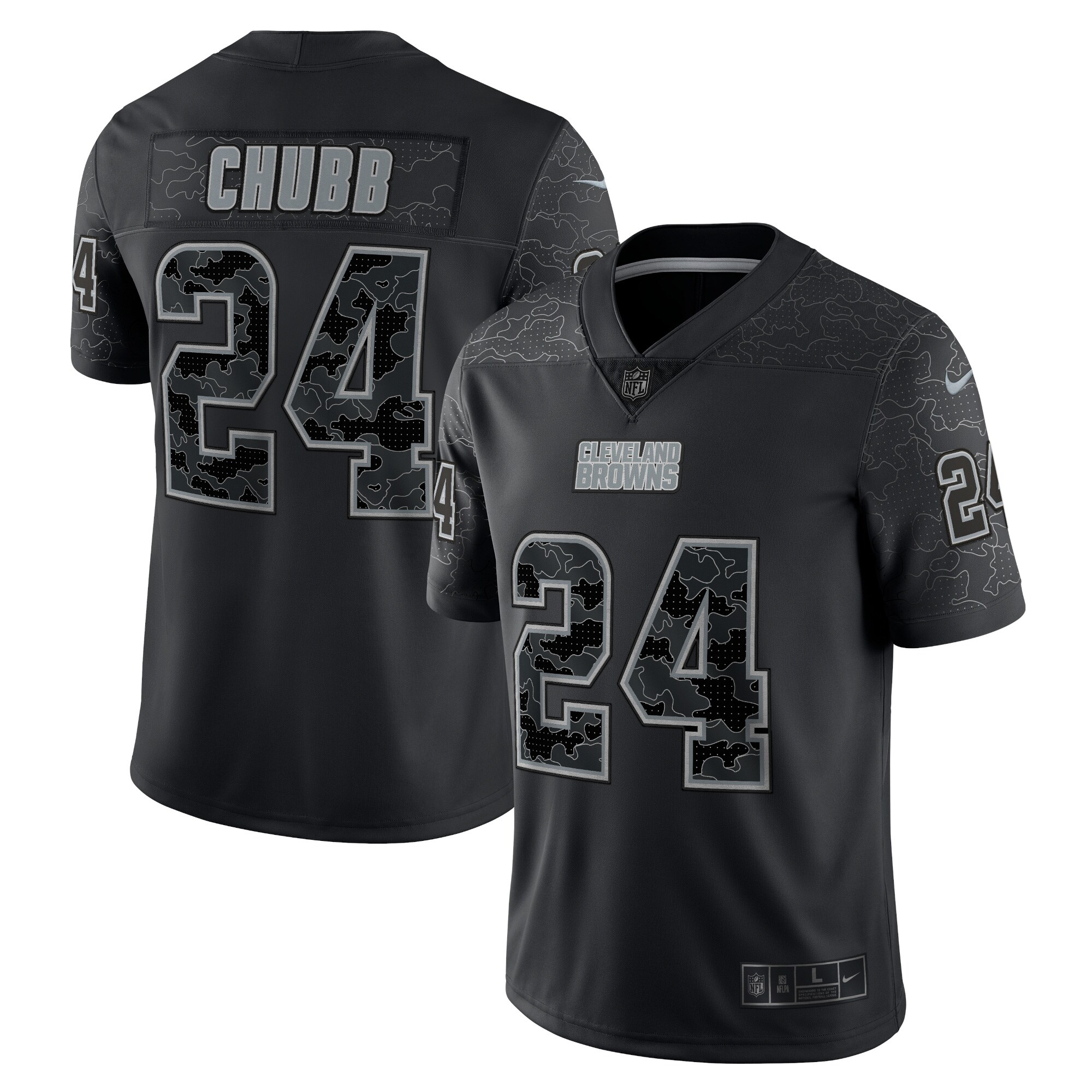 nick chubb cleveland browns nike rflctv limited jersey black clowdercats vhol1.jpg