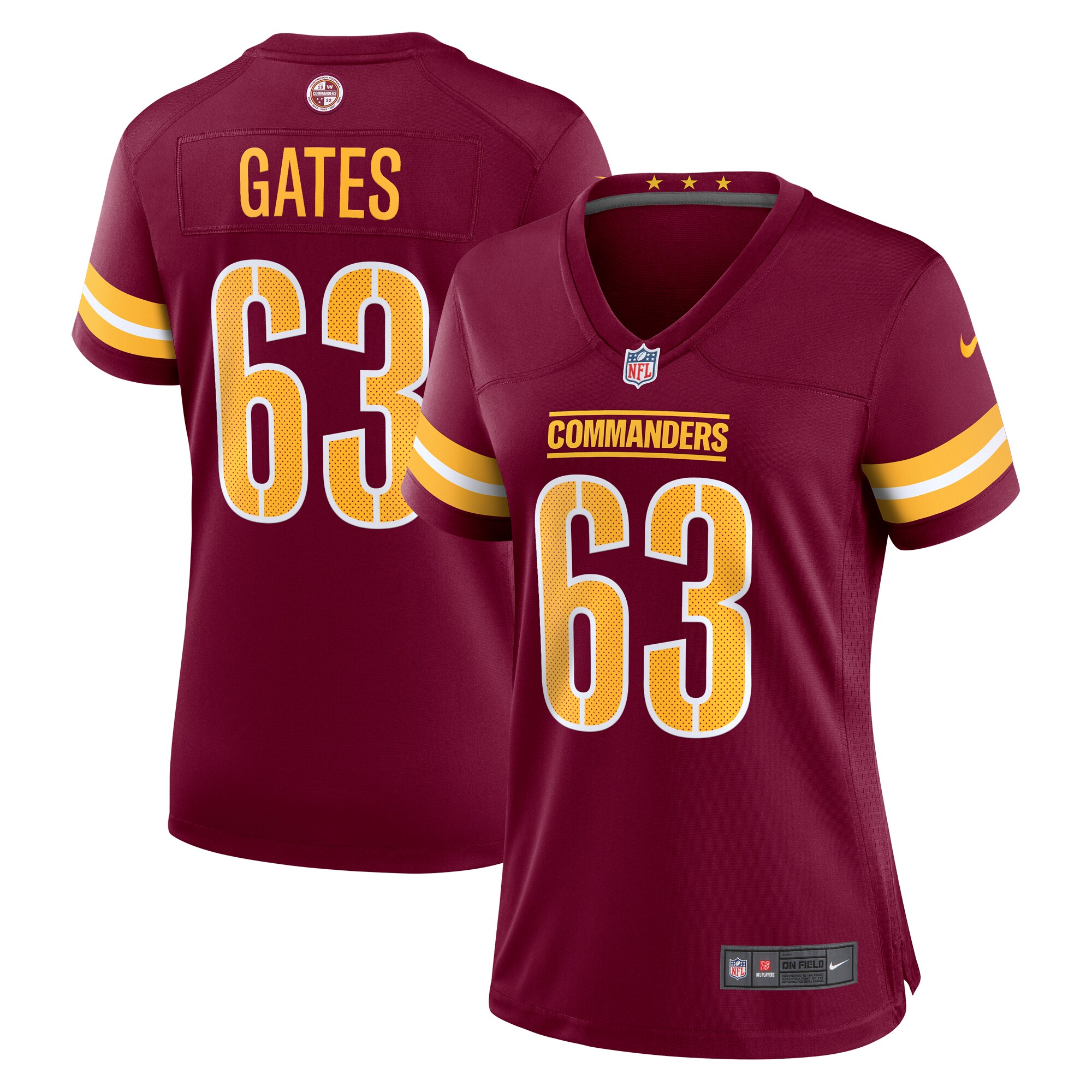 nick gates washington commanders nike womens game player jersey burgundy clowdercats 66d2z.jpg