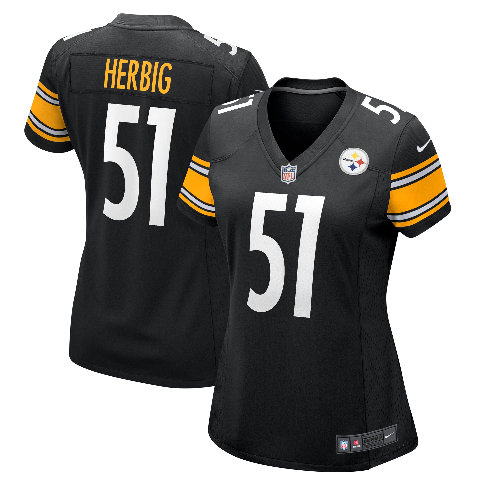 nick herbig pittsburgh steelers nike womens game jersey black clowdercats xjru4.jpg