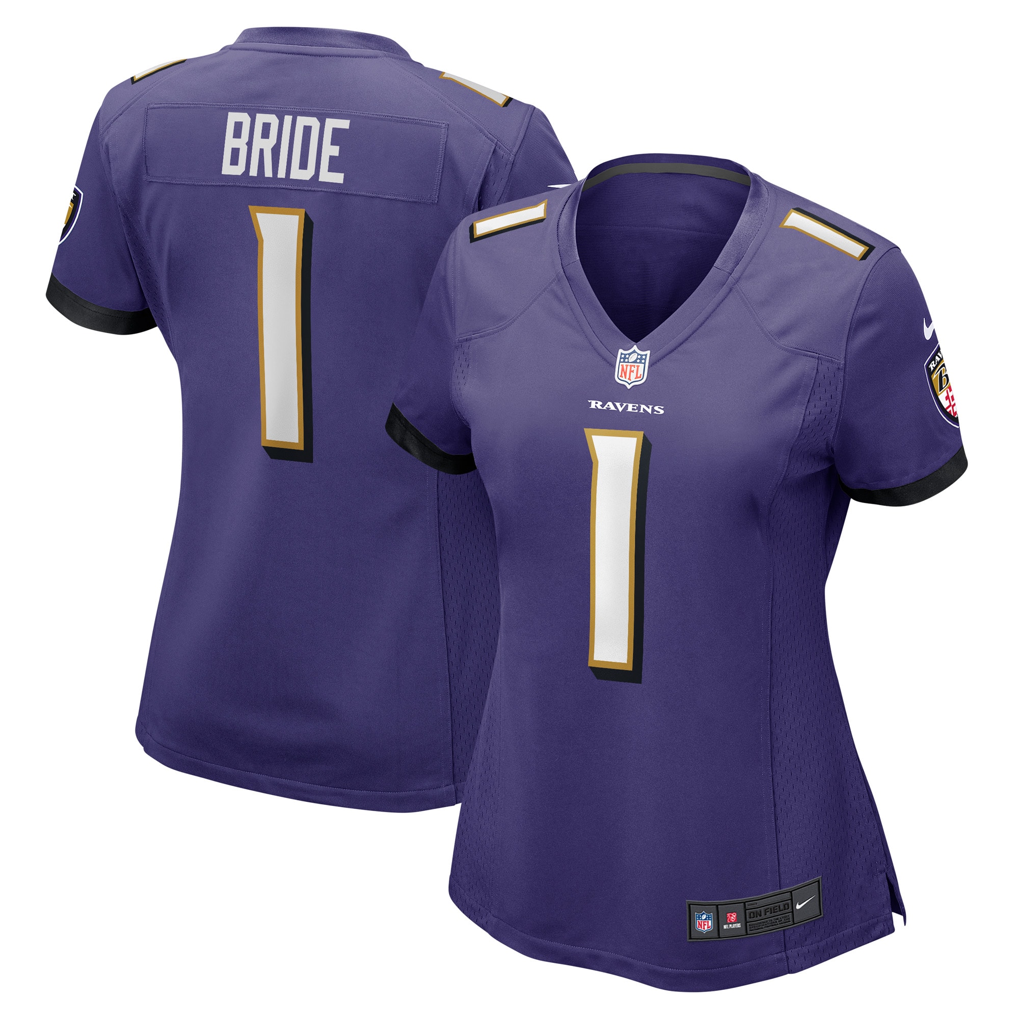 number 1 bride baltimore ravens nike womens game jersey purple clowdercats rljmx.jpg