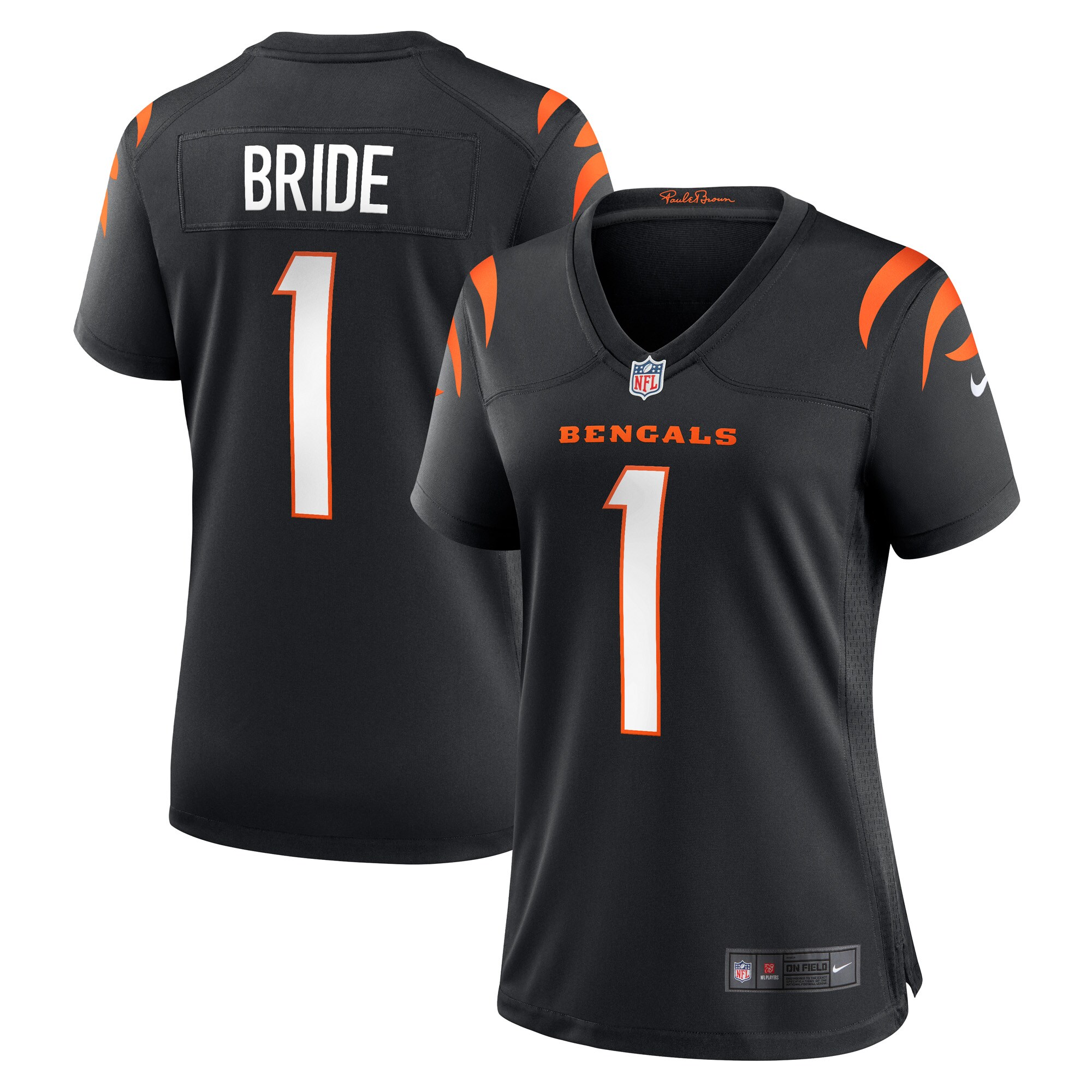 number 1 bride cincinnati bengals nike womens game jersey black clowdercats rykue.jpg