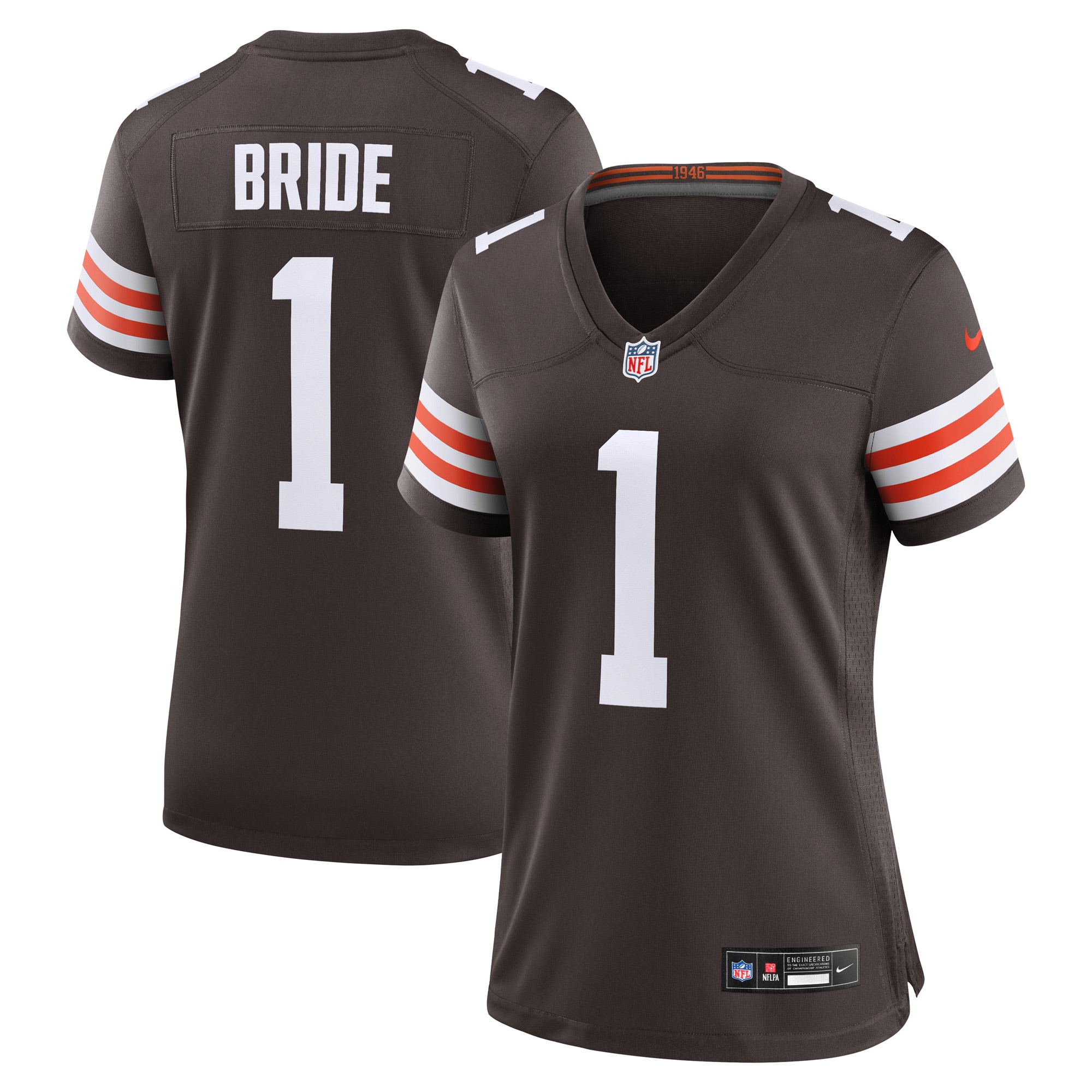 number 1 bride cleveland browns nike womens game jersey brown clowdercats 9vg7f.jpg