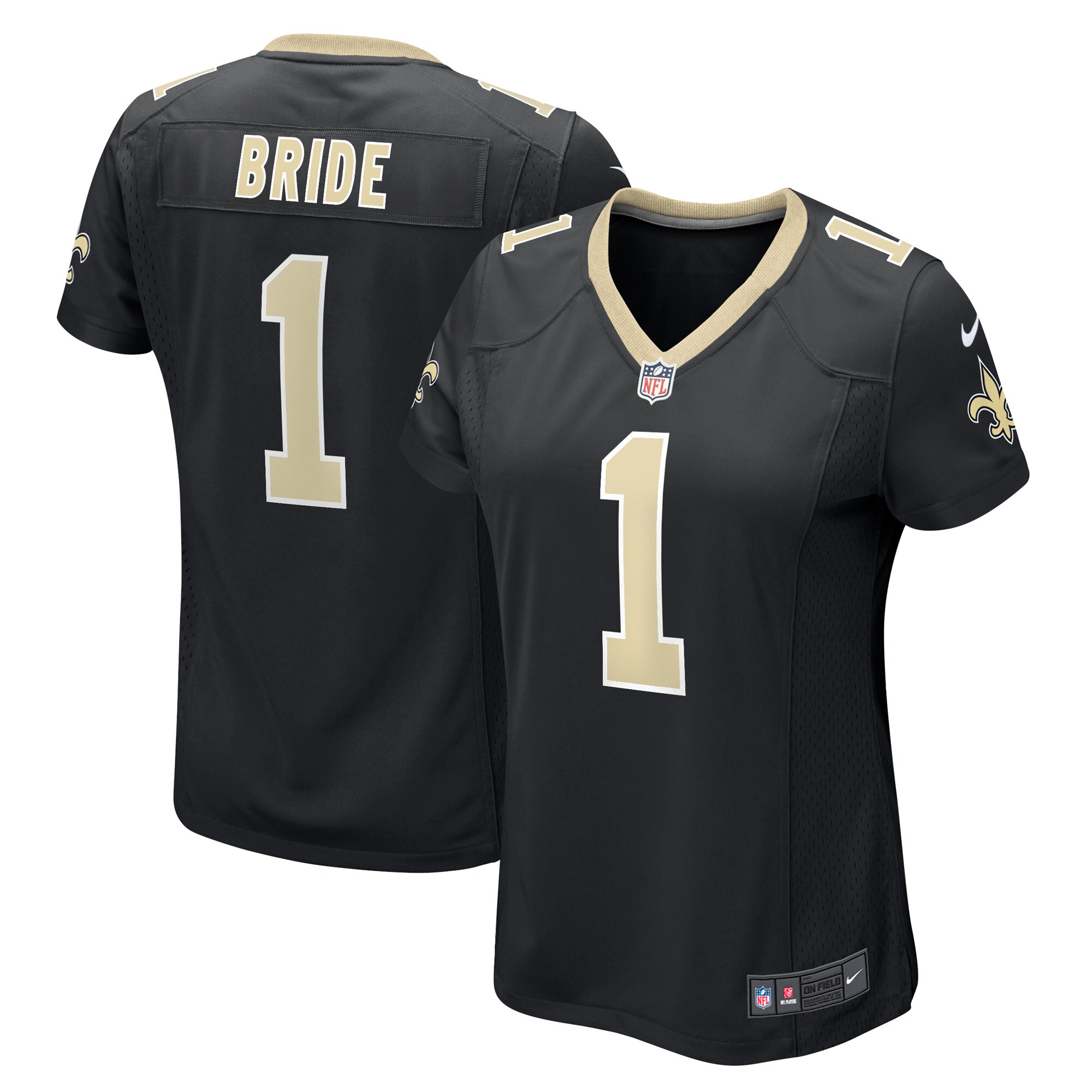 number 1 bride new orleans saints nike womens game jersey black clowdercats l1xwv.jpg