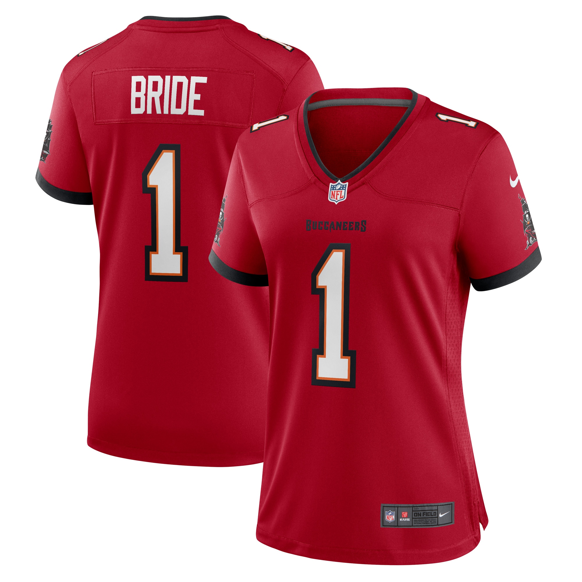 number 1 bride tampa bay buccaneers nike womens game jersey red clowdercats tjjnp.jpg