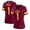 number 1 bride washington commanders nike womens game jersey burgundy clowdercats pwc5s.jpg