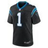 number 1 dad carolina panthers nike game jersey black clowdercats 7rdvy.jpg