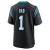 number 1 dad carolina panthers nike game jersey black clowdercats nrvoz.jpg