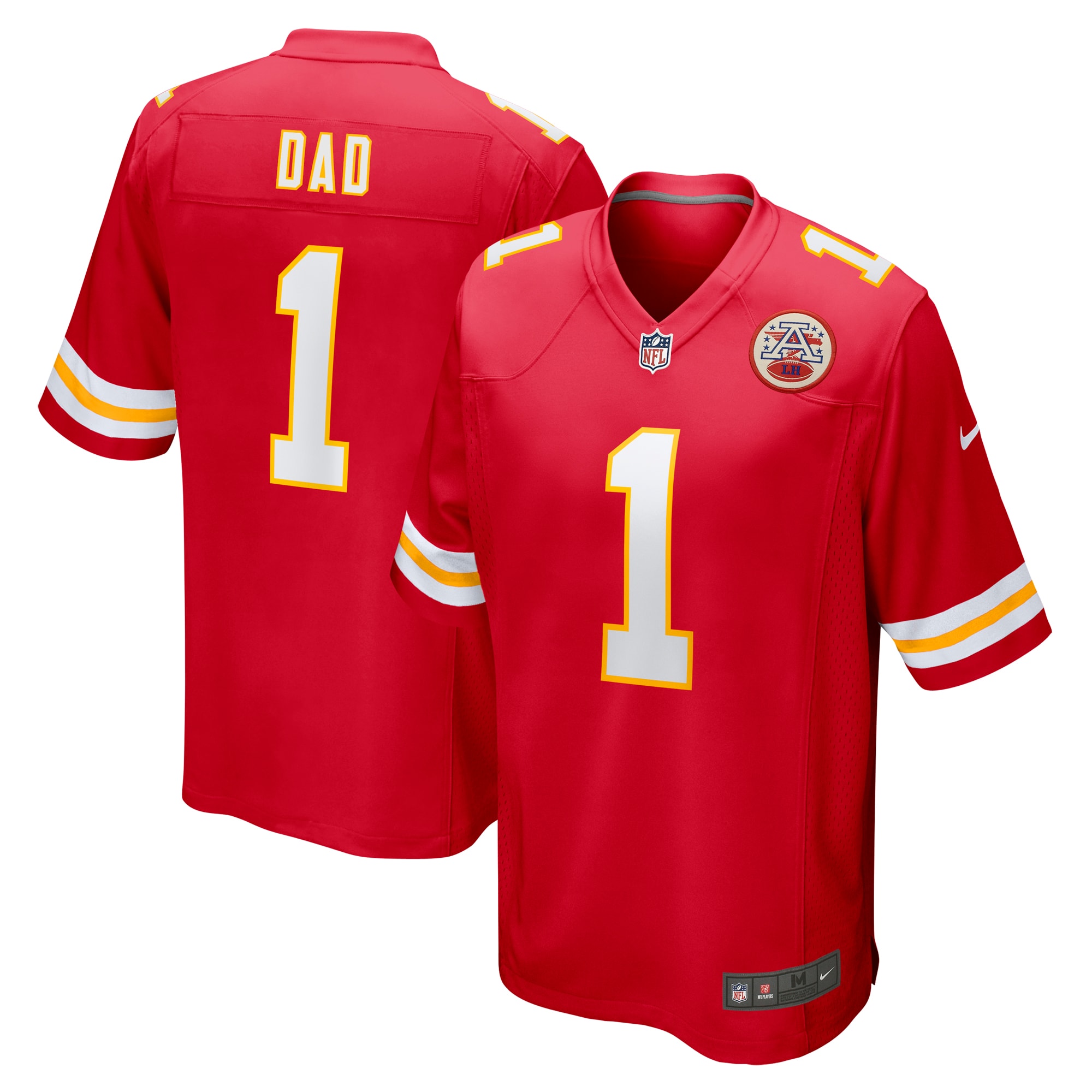 number 1 dad kansas city chiefs nike game jersey red clowdercats q6ngx.jpg
