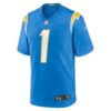 number 1 dad los angeles chargers nike game jersey powder blue clowdercats 20sdn.jpg