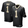 number 1 dad new orleans saints nike game jersey black clowdercats twuh6.jpg