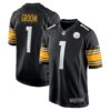 number 1 groom pittsburgh steelers nike game jersey black clowdercats wohv5.jpg