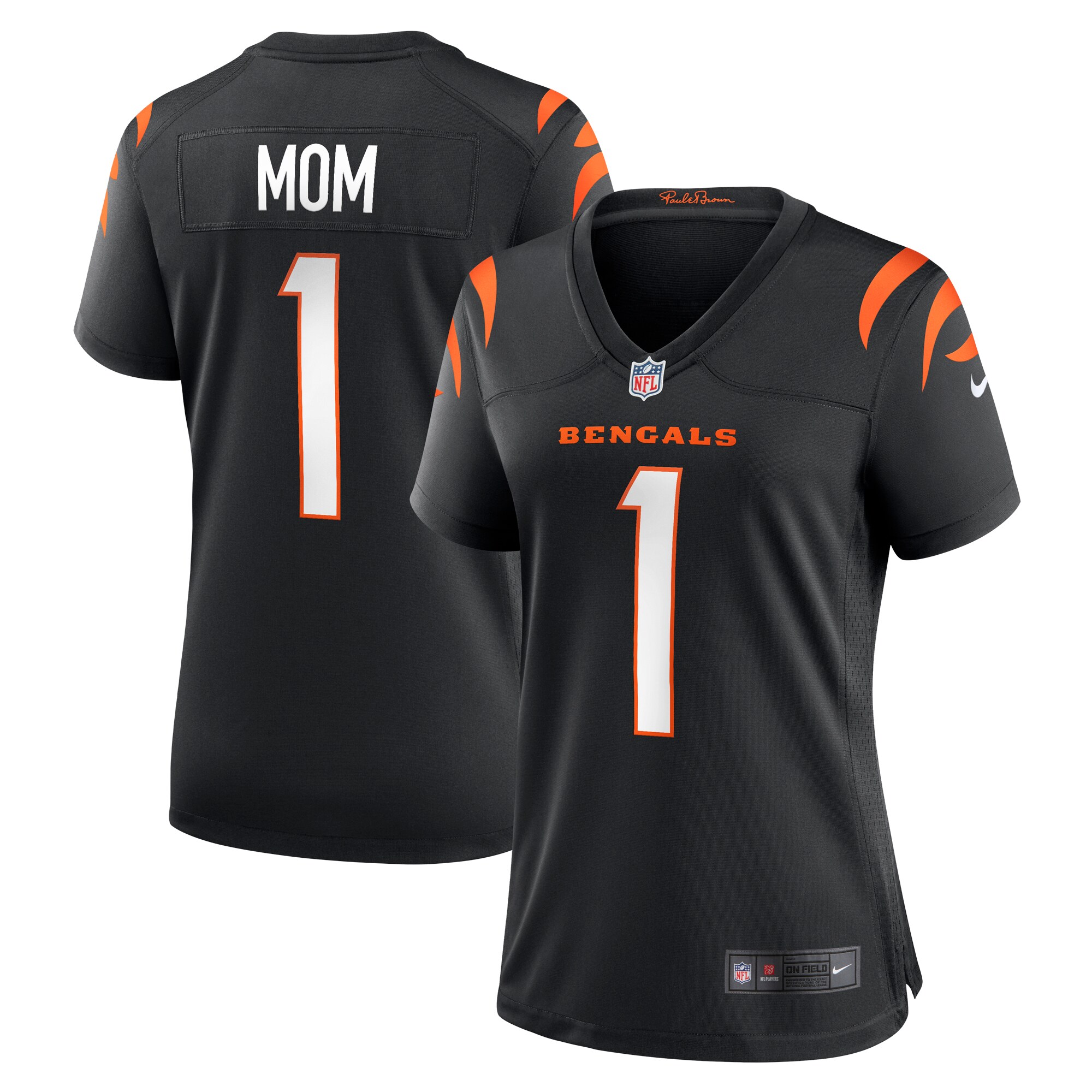 number 1 mom cincinnati bengals nike womens game jersey black clowdercats av5bm.jpg