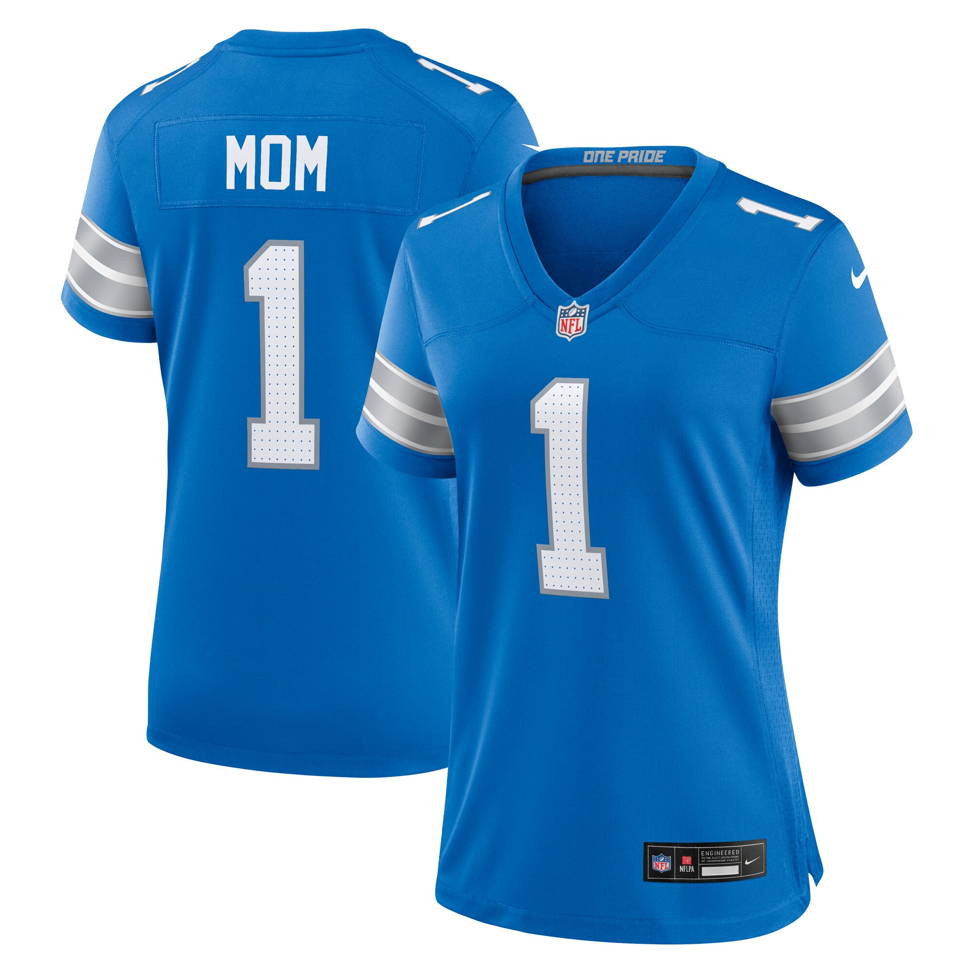 number 1 mom detroit lions nike game jersey blue clowdercats kuj6b.jpg
