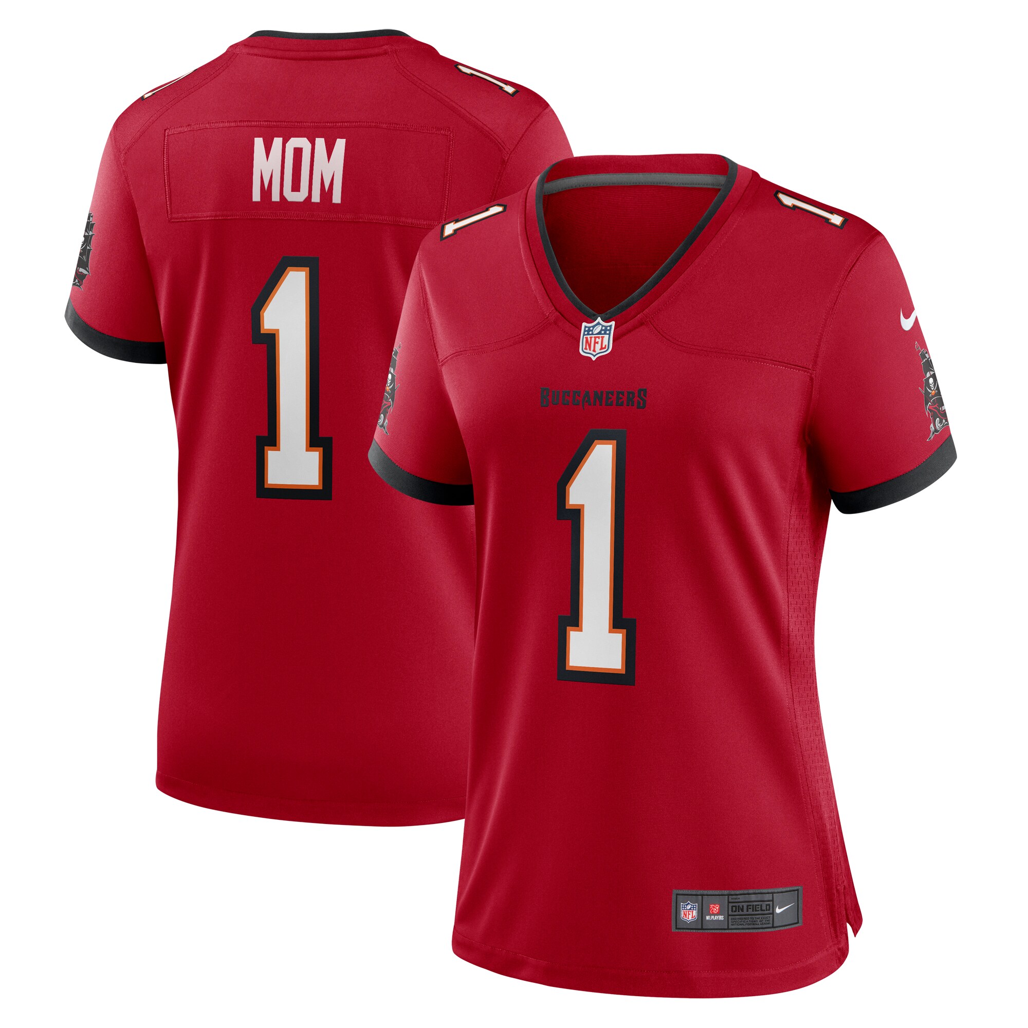 number 1 mom tampa bay buccaneers nike womens game jersey red clowdercats nk3pe.jpg