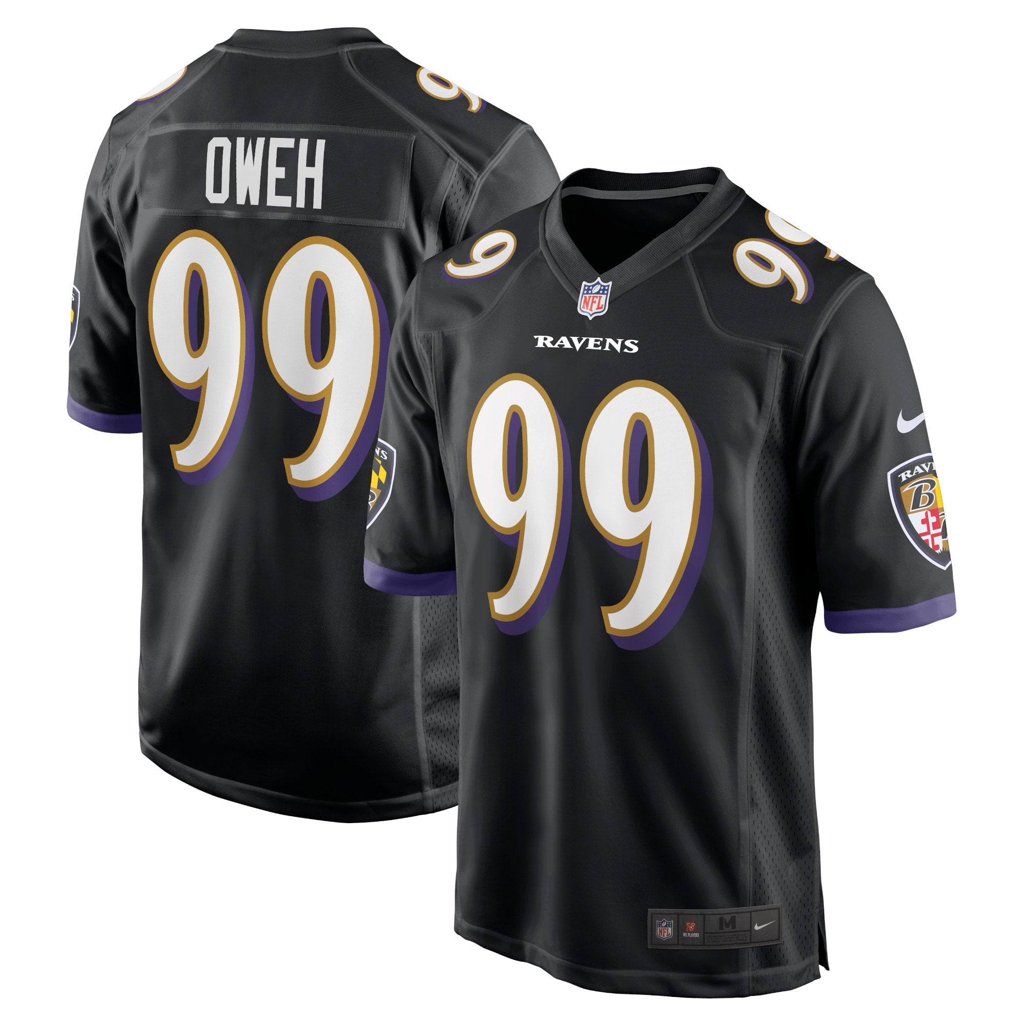 odafe oweh baltimore ravens nike alternate game jersey black clowdercats k55xt.jpg