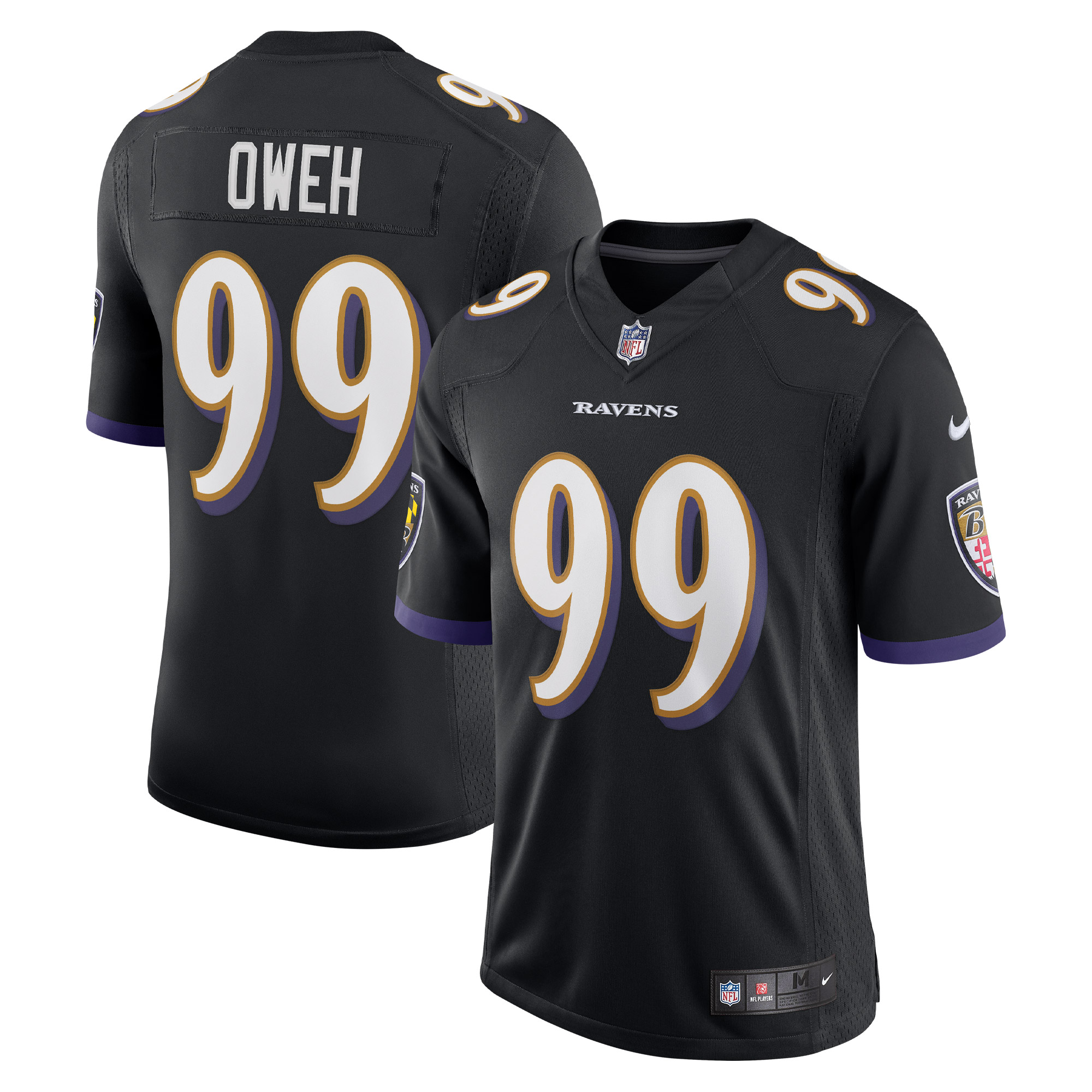odafe oweh baltimore ravens nike vapor limited jersey black clowdercats rj4lr.jpg