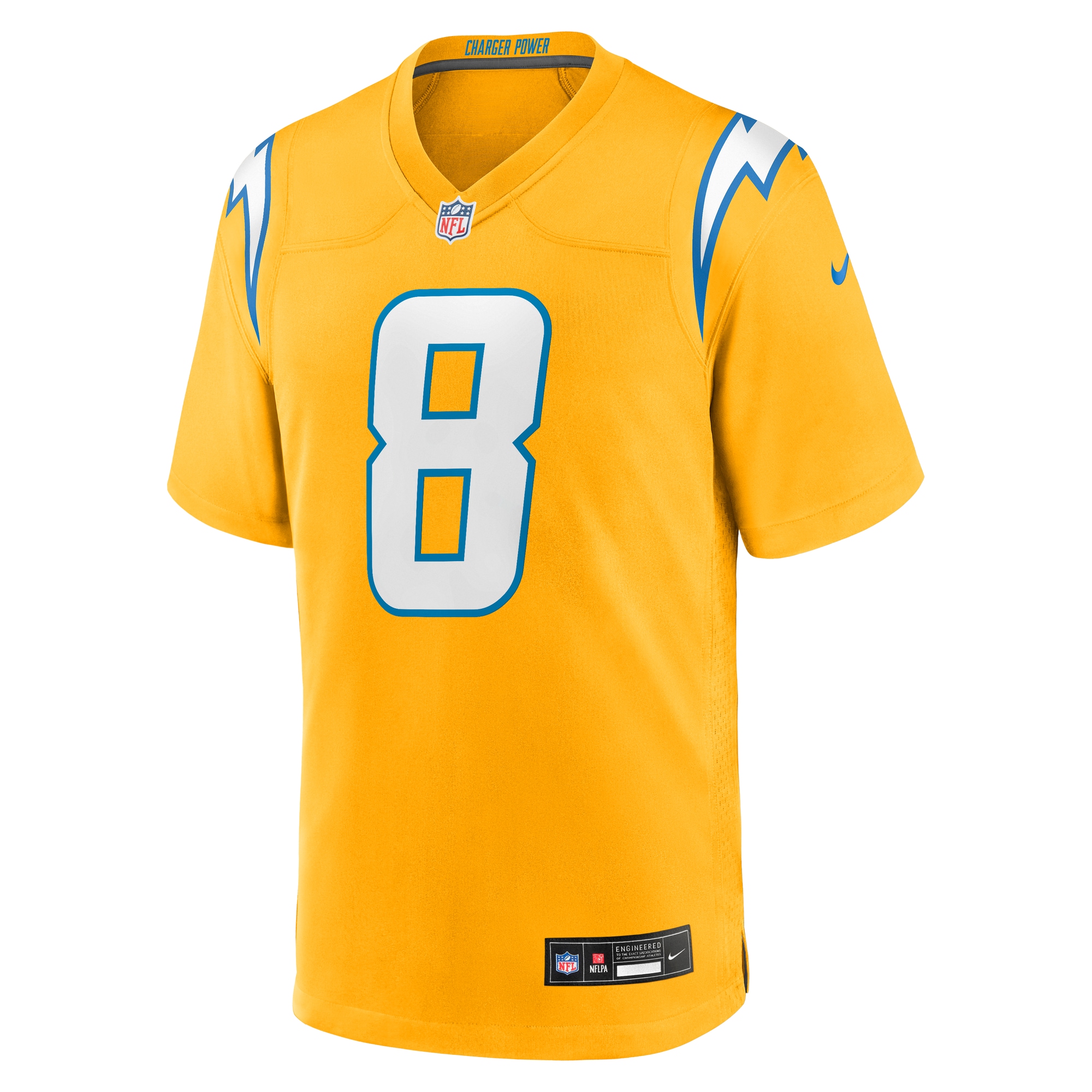 omarion hampton los angeles chargers nike alternate charger power game player jersey gold clowdercats 29amy.jpg
