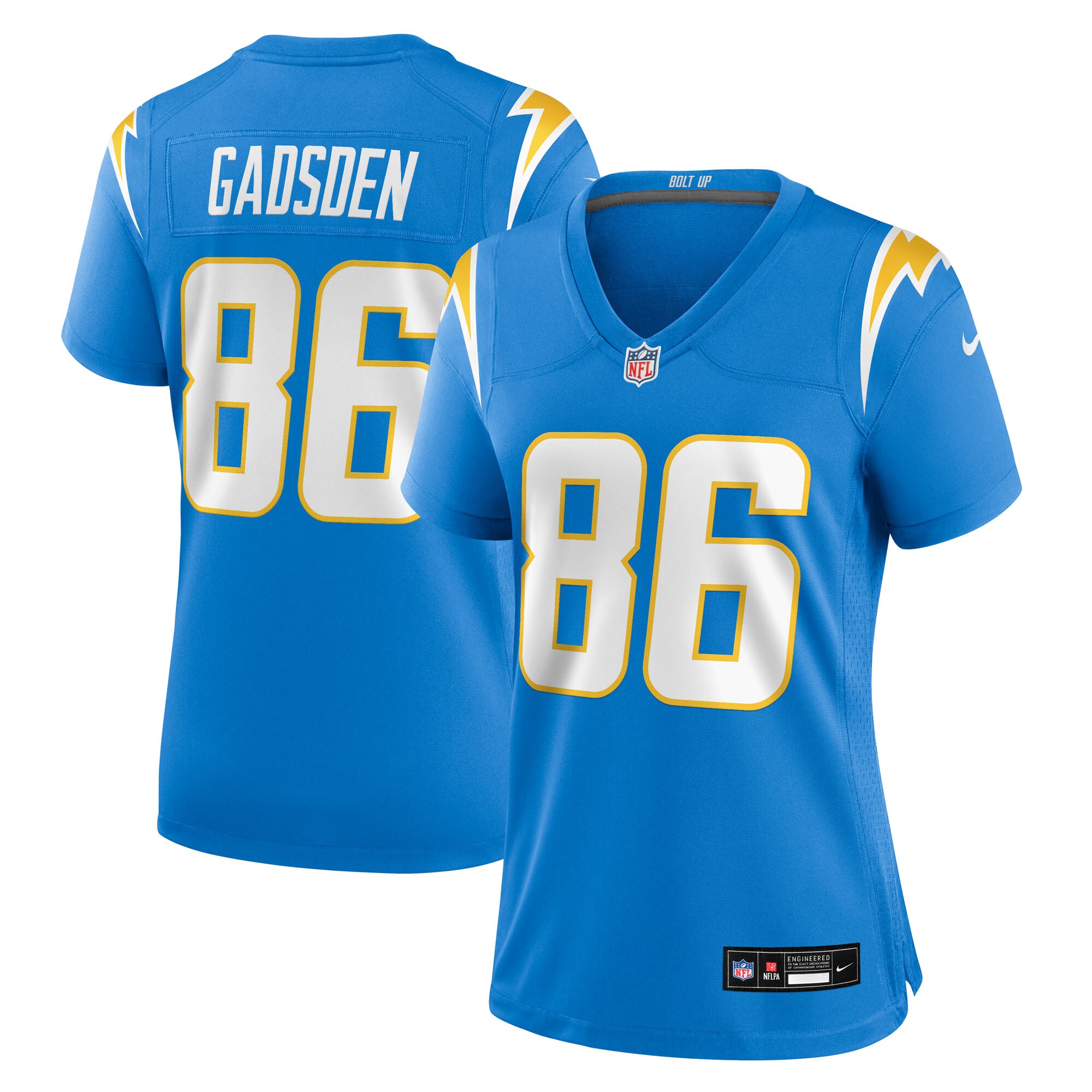 oronde gadsden los angeles chargers nike womens team game jersey powder blue clowdercats vqz17.jpg