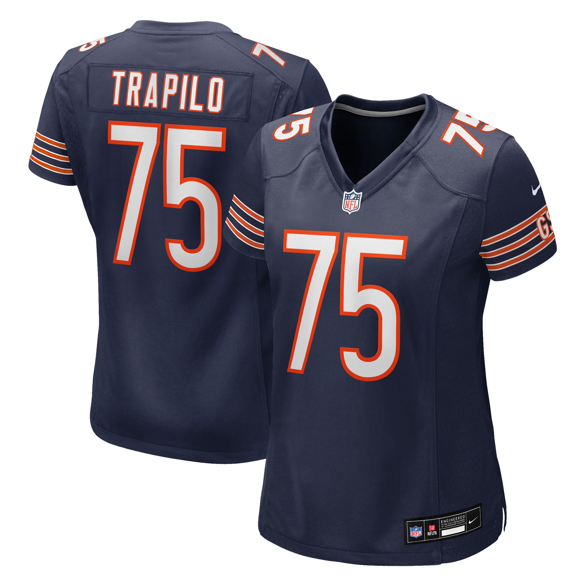 ozzy trapilo chicago bears nike womens team game jersey navy clowdercats cig19.jpg