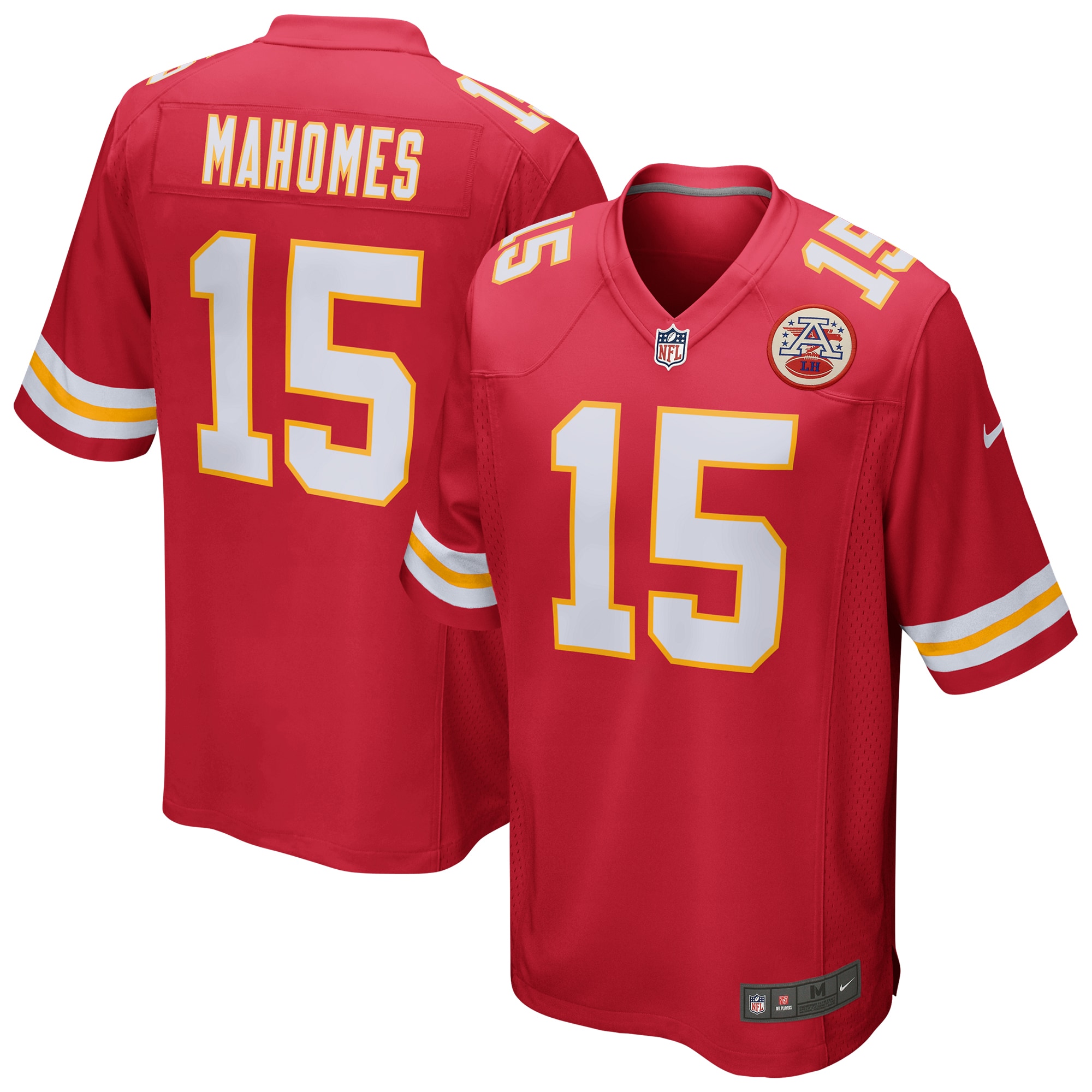 patrick mahomes kansas city chiefs nike game jersey red clowdercats 40www.jpg