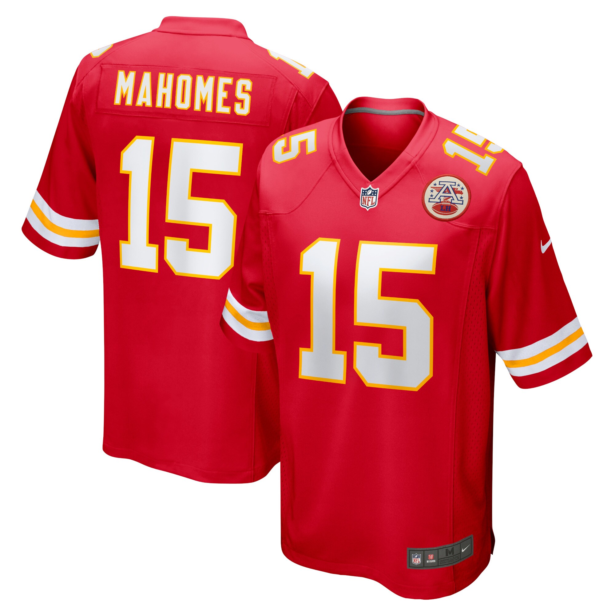patrick mahomes kansas city chiefs nike game jersey red clowdercats jrthg.jpg