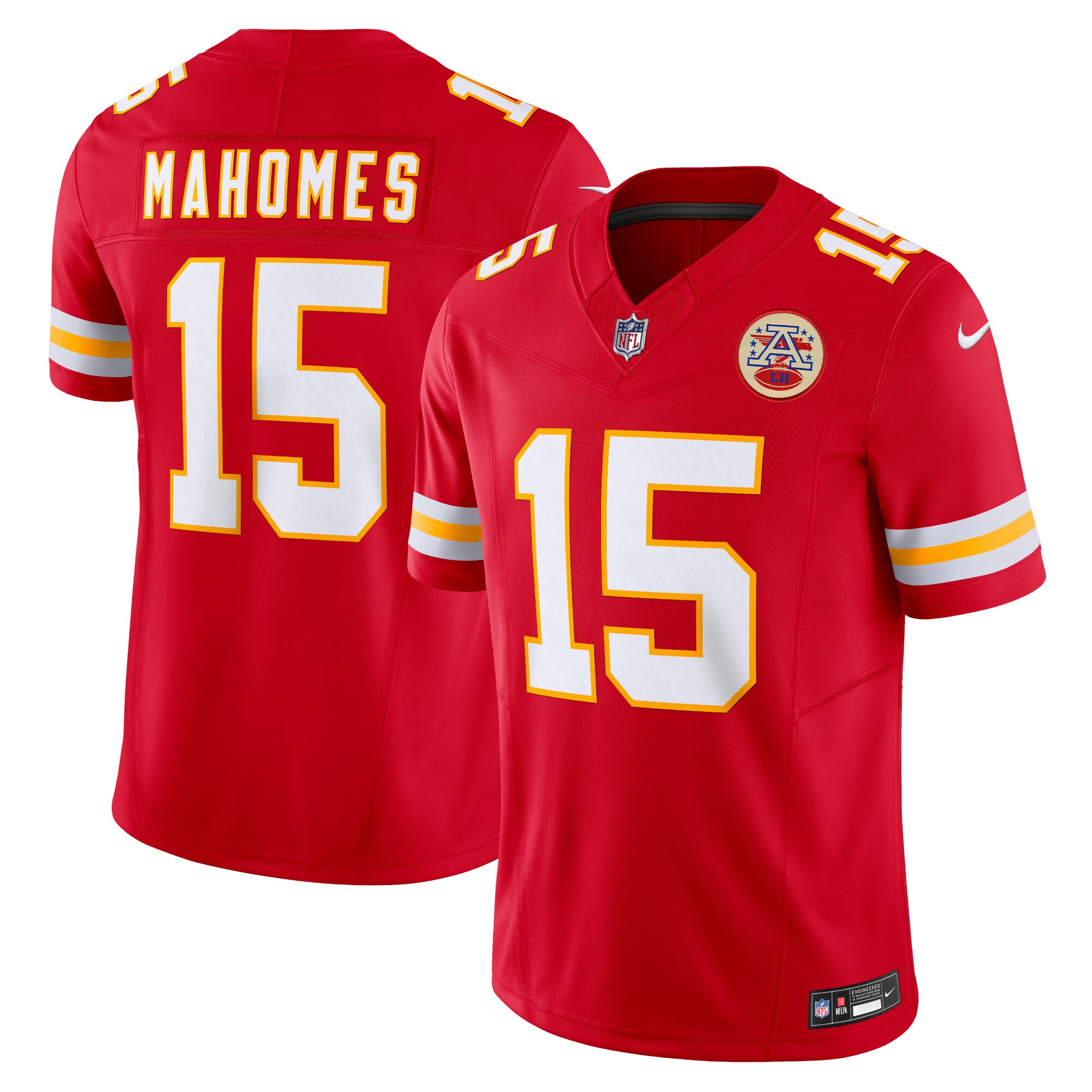 patrick mahomes kansas city chiefs nike vapor fuse limited jersey red clowdercats myvsf.jpg