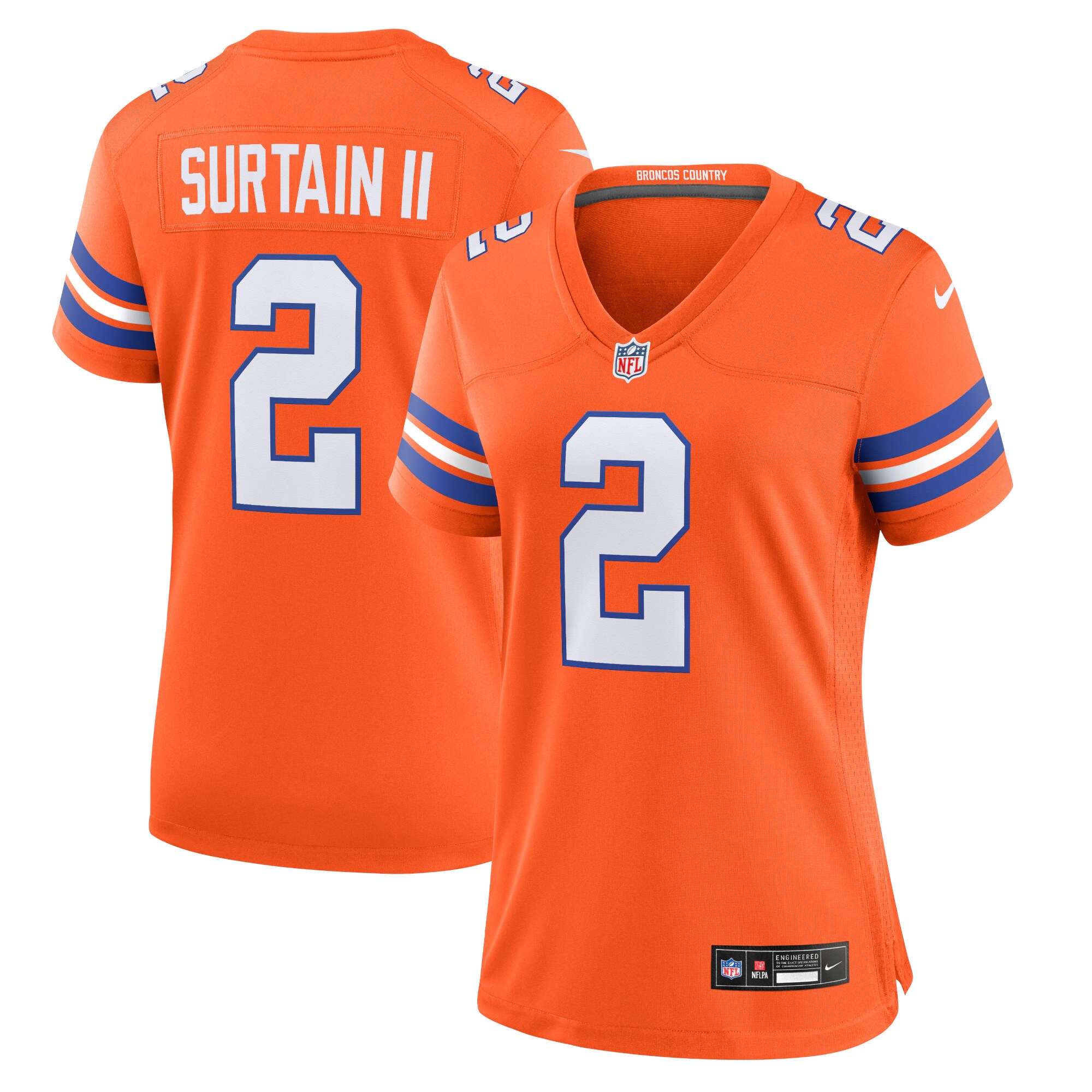 patrick surtain ii denver broncos nike womens mile high collection 1977 throwback player game jersey orange clowdercats kop9i.jpg