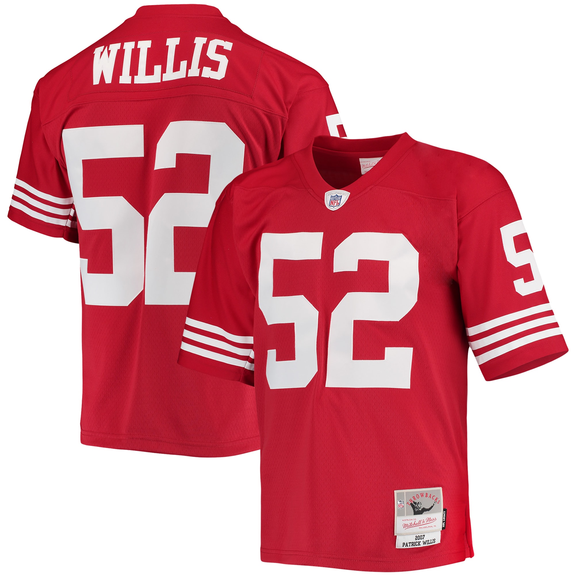 patrick willis san francisco 49ers mitchell ness legacy replica jersey scarlet clowdercats xgsvk.jpg