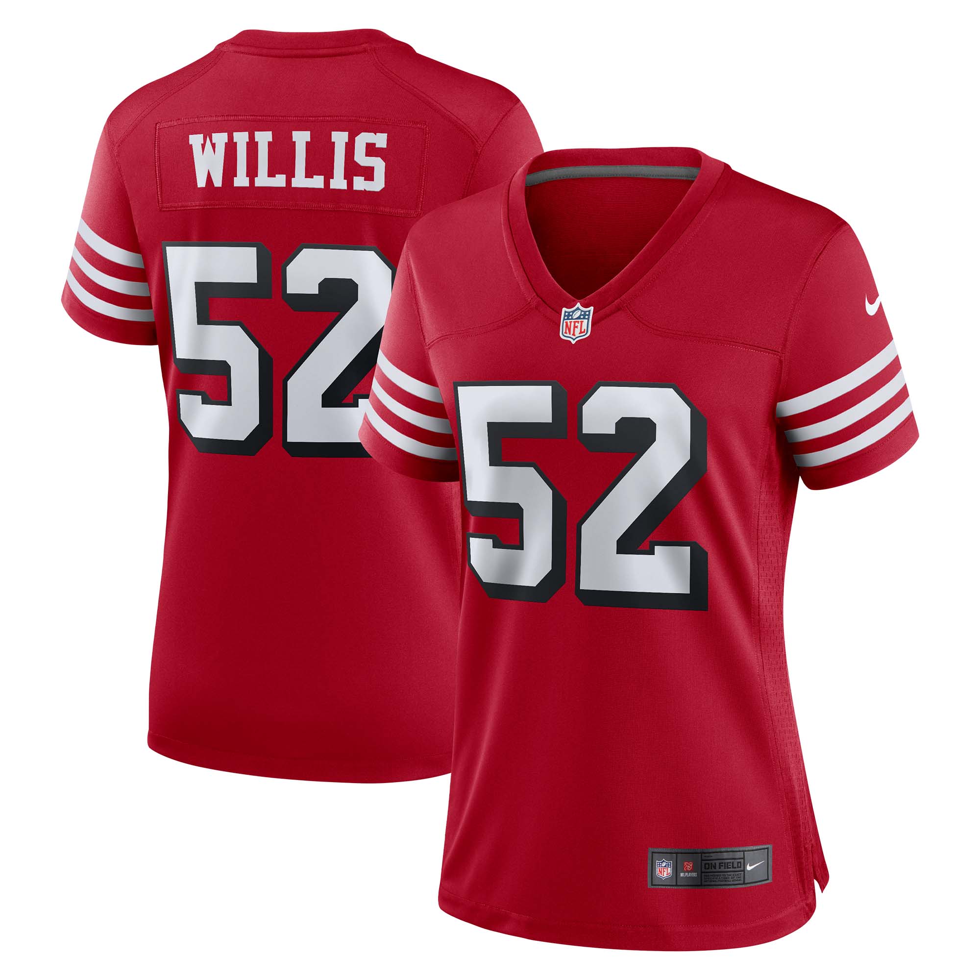 patrick willis san francisco 49ers nike womens alternate game jersey scarlet clowdercats hnygs.jpg