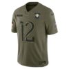 puka nacua los angeles rams nike 2025 salute to service limited jersey olive clowdercats 2a65i.jpg