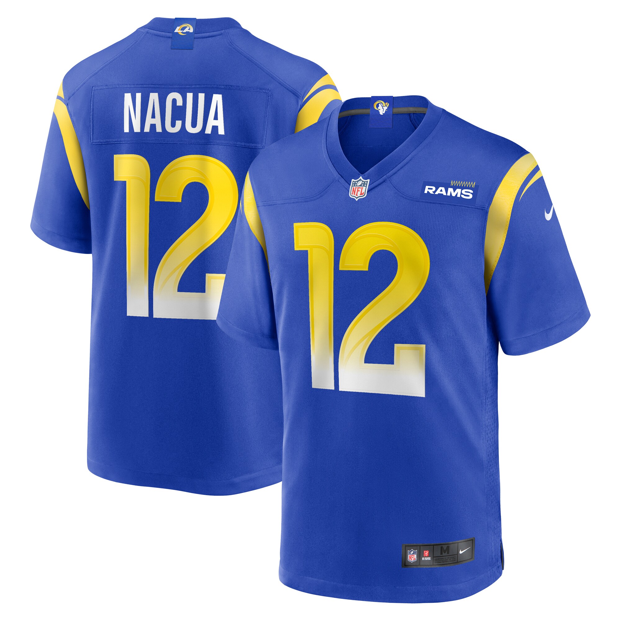 puka nacua los angeles rams nike game player jersey royal clowdercats tveez.jpg
