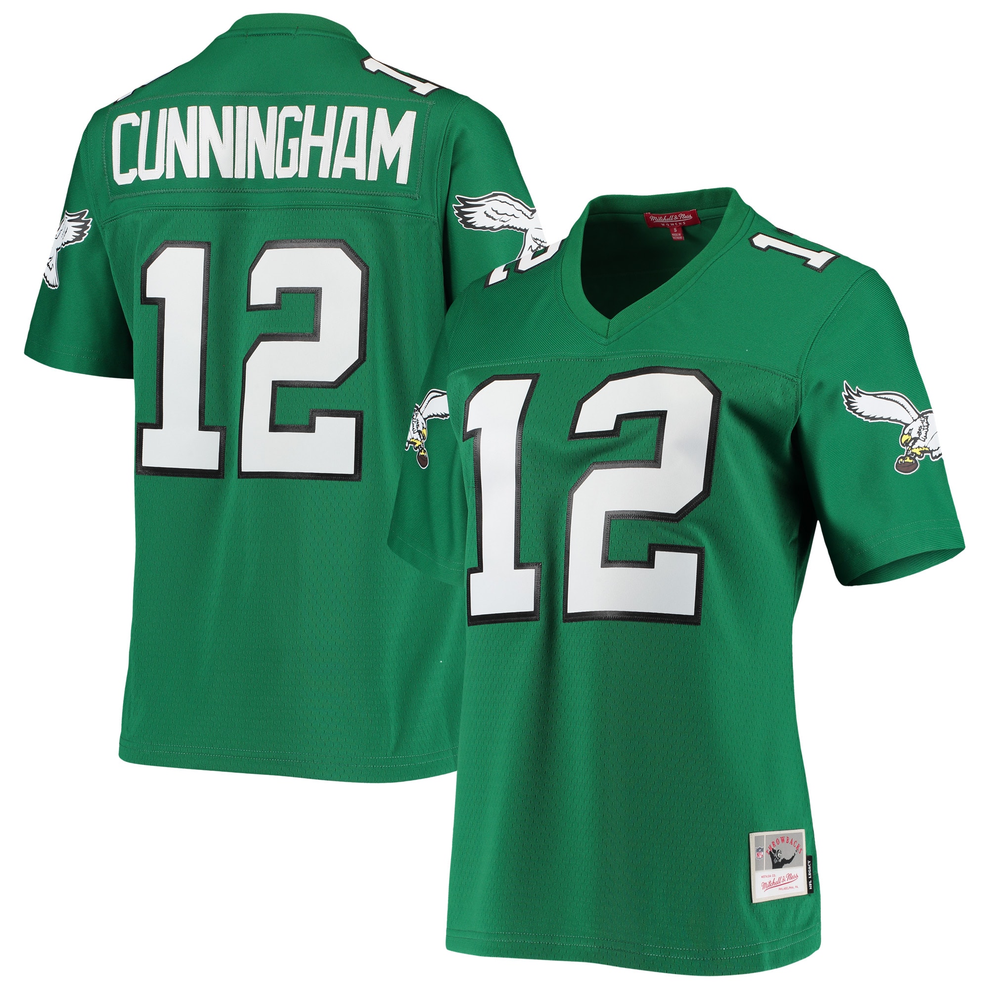 randall cunningham philadelphia eagles mitchell ness womens 1990 legacy replica jersey kelly green clowdercats httlc.jpg