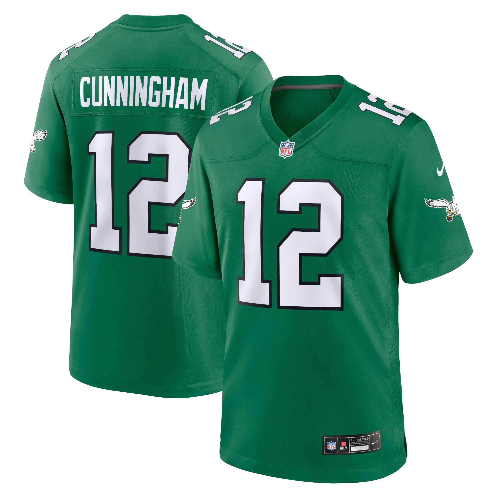 randall cunningham philadelphia eagles nike alternate retired player game jersey kelly green clowdercats ers3i.jpg
