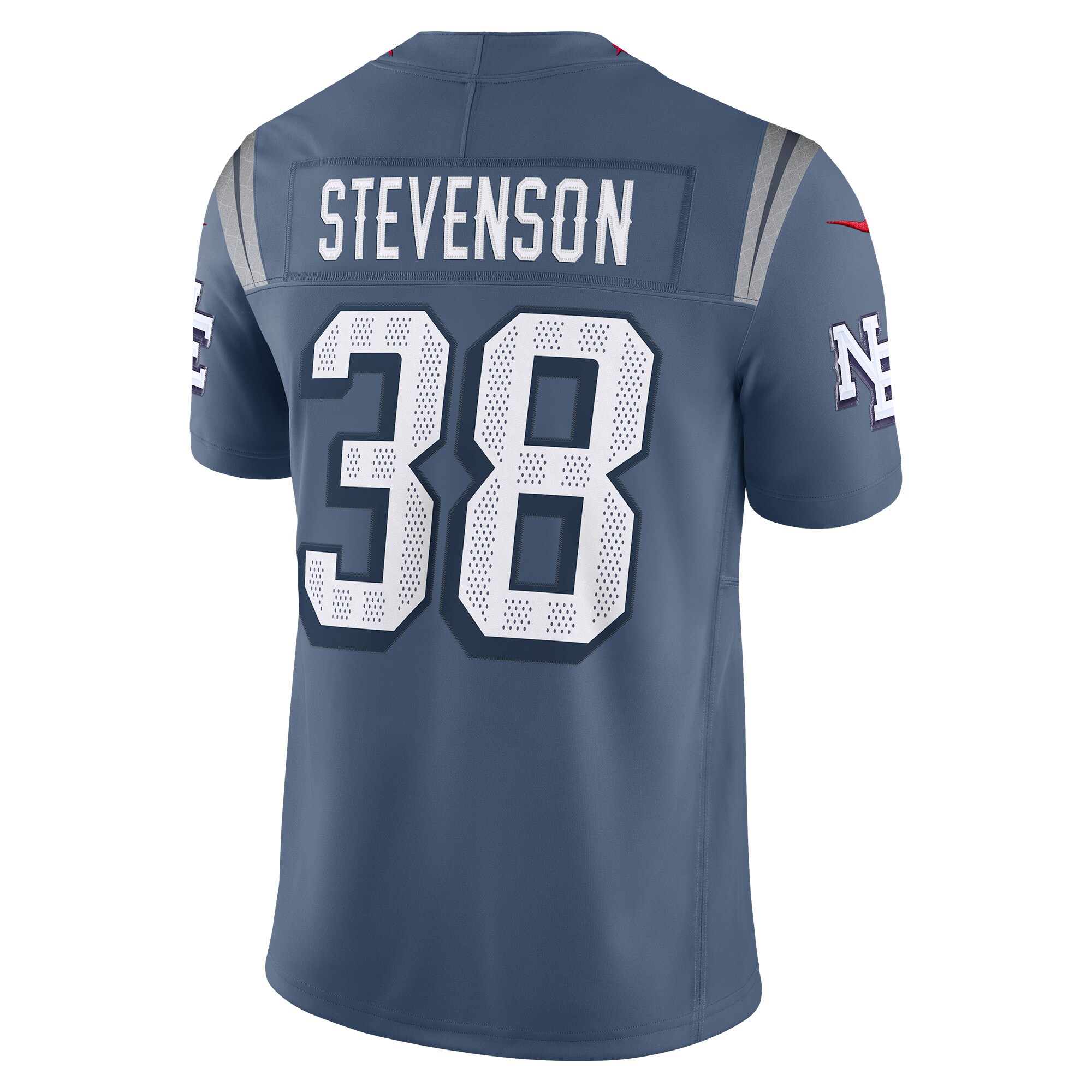 rhamondre stevenson new england patriots nike 2025 rivalries collection limited jersey storm blue clowdercats lcrkt.jpg