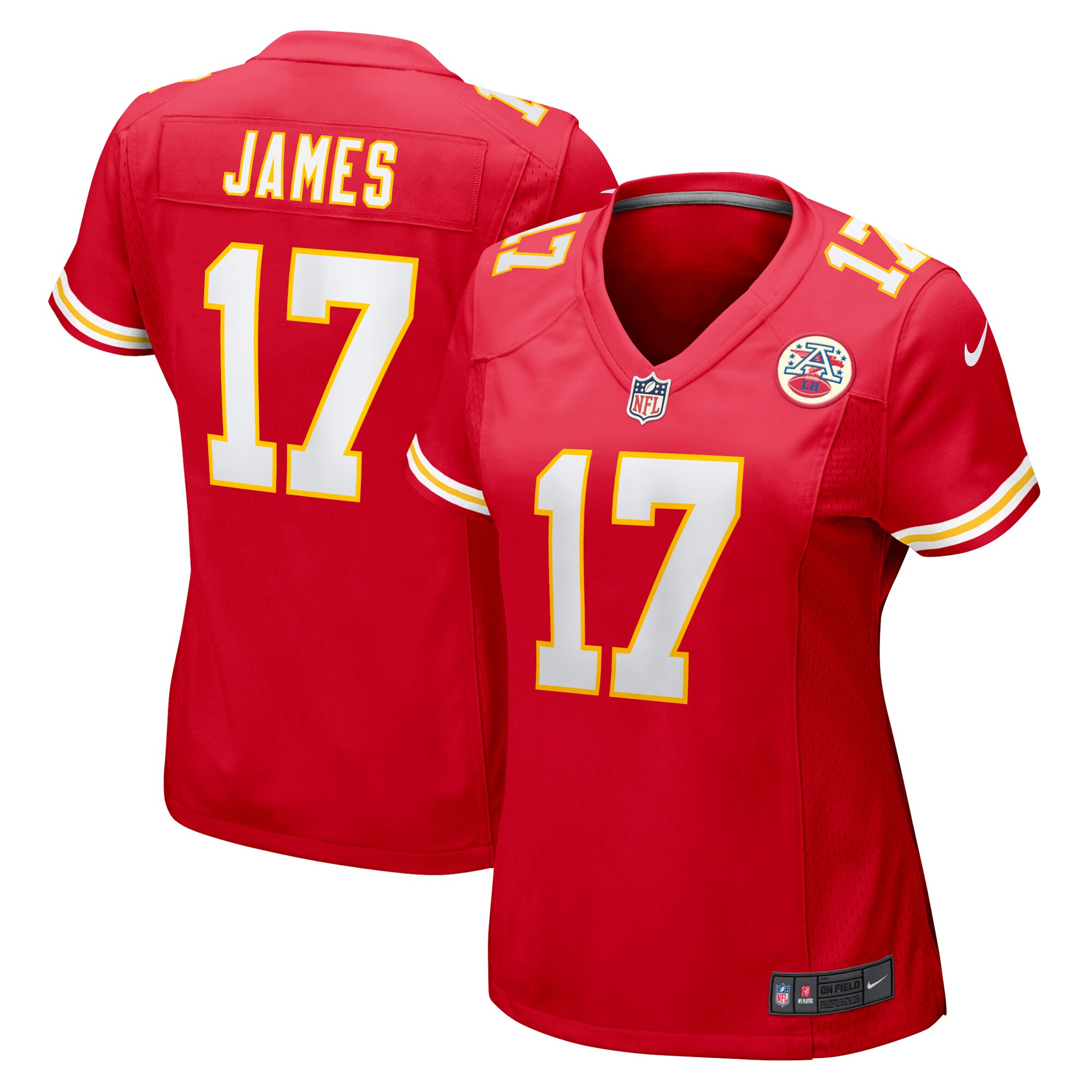 richie james kansas city chiefs nike womens game jersey red clowdercats maana.jpg
