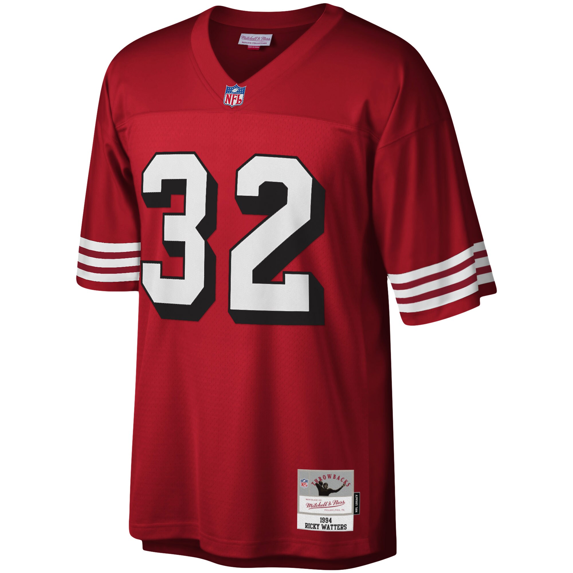 ricky watters san francisco 49ers mitchell ness legacy replica jersey scarlet clowdercats mowb7.jpg