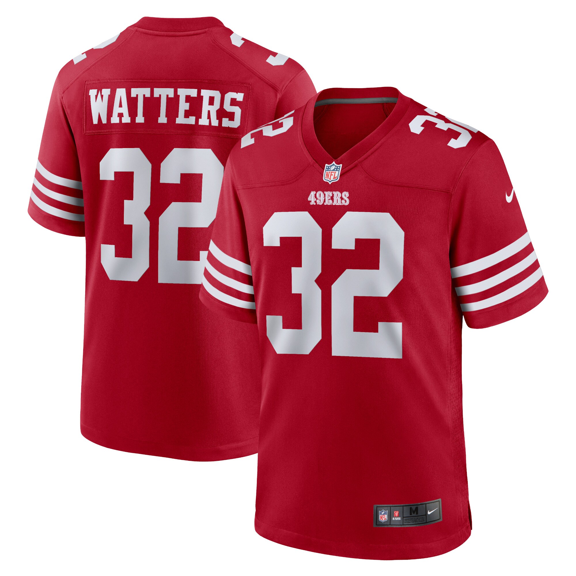 ricky watters san francisco 49ers nike retired player game jersey scarlet clowdercats uvxzs.jpg