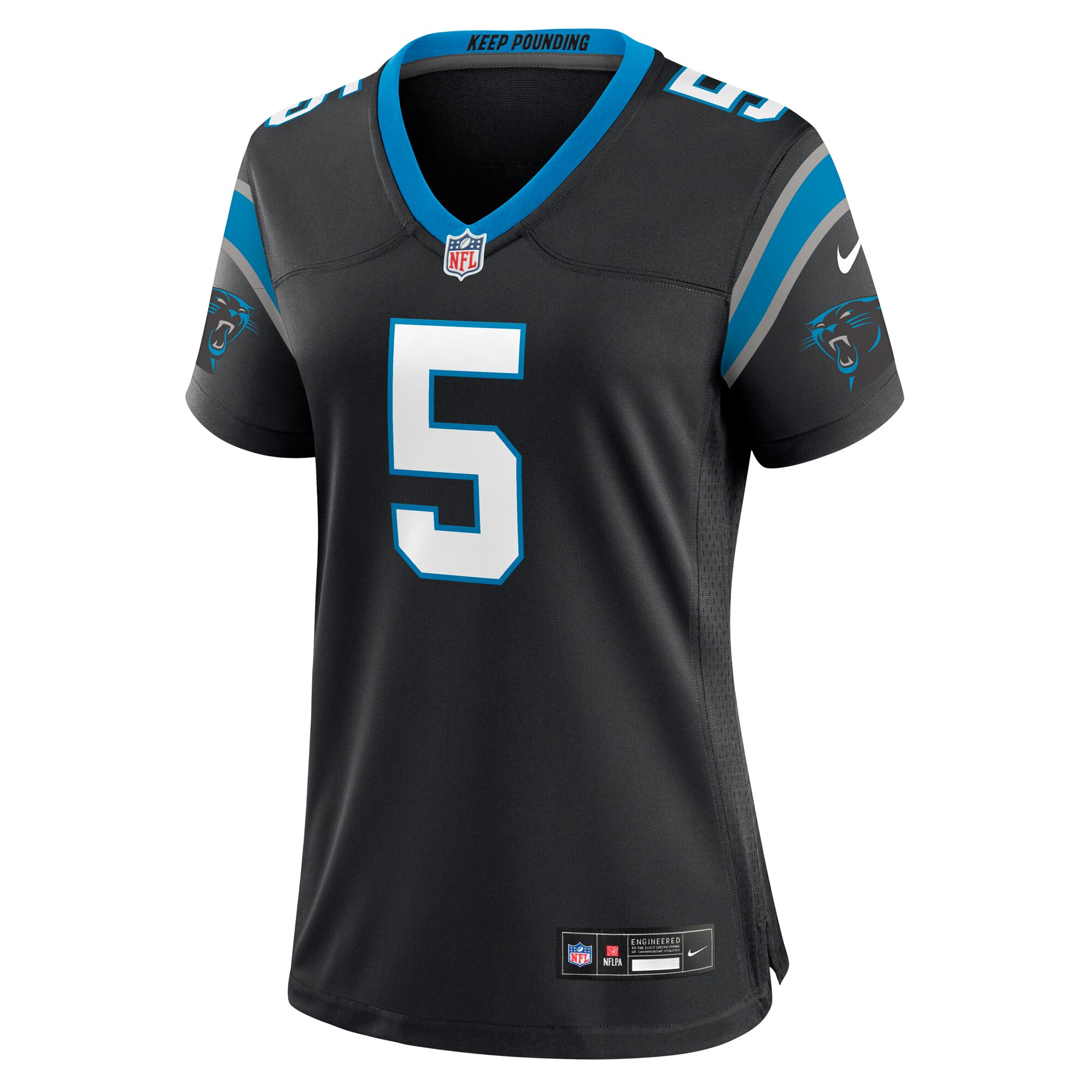 rico dowdle carolina panthers nike womens team game jersey black clowdercats nuojw.jpg