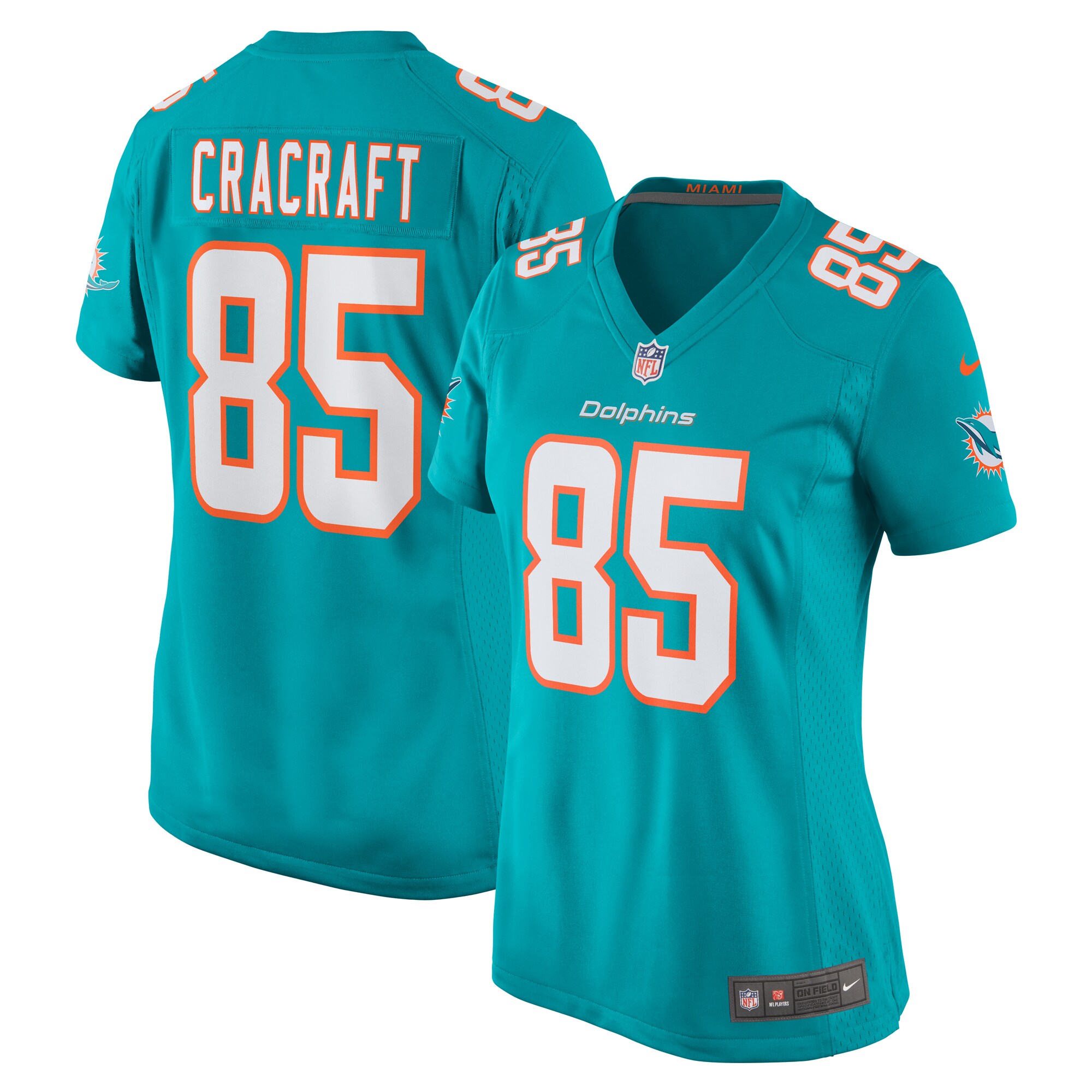 river cracraft miami dolphins nike womens game player jersey aqua clowdercats swcbl.jpg