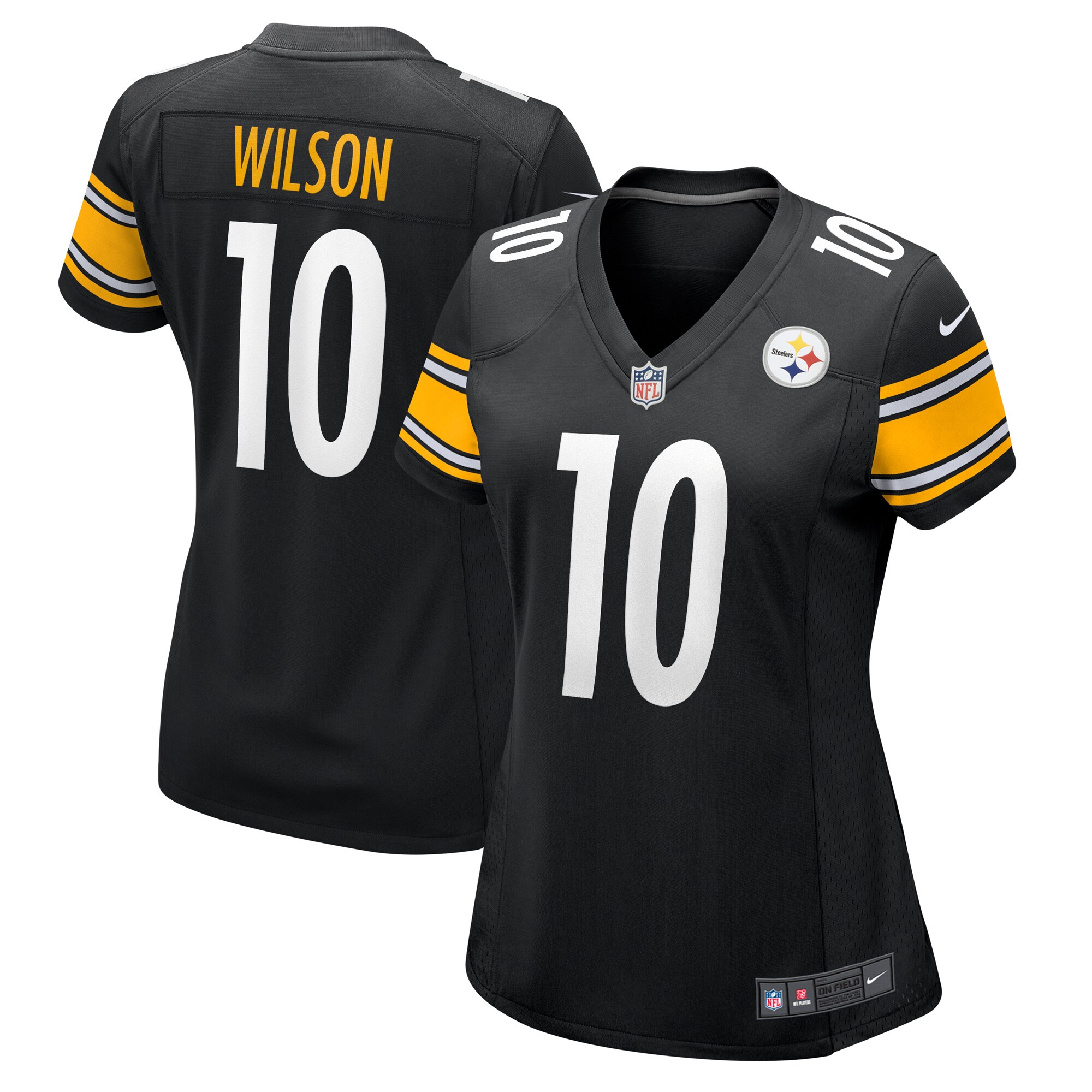 roman wilson pittsburgh steelers nike womens team game jersey black clowdercats w21o8.jpg
