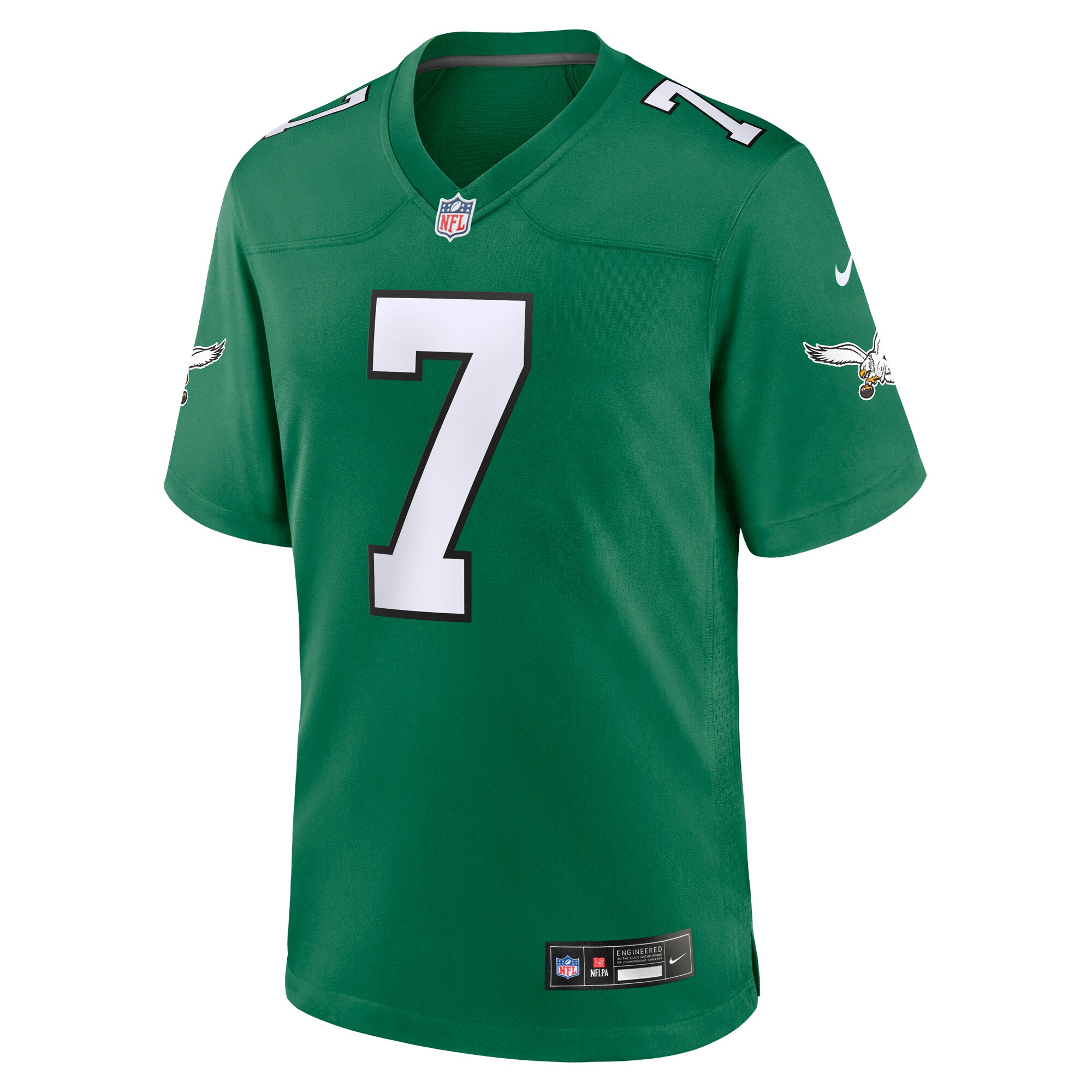 ron jaworski philadelphia eagles nike retired player alternate game jersey kelly green clowdercats jtshr.jpg