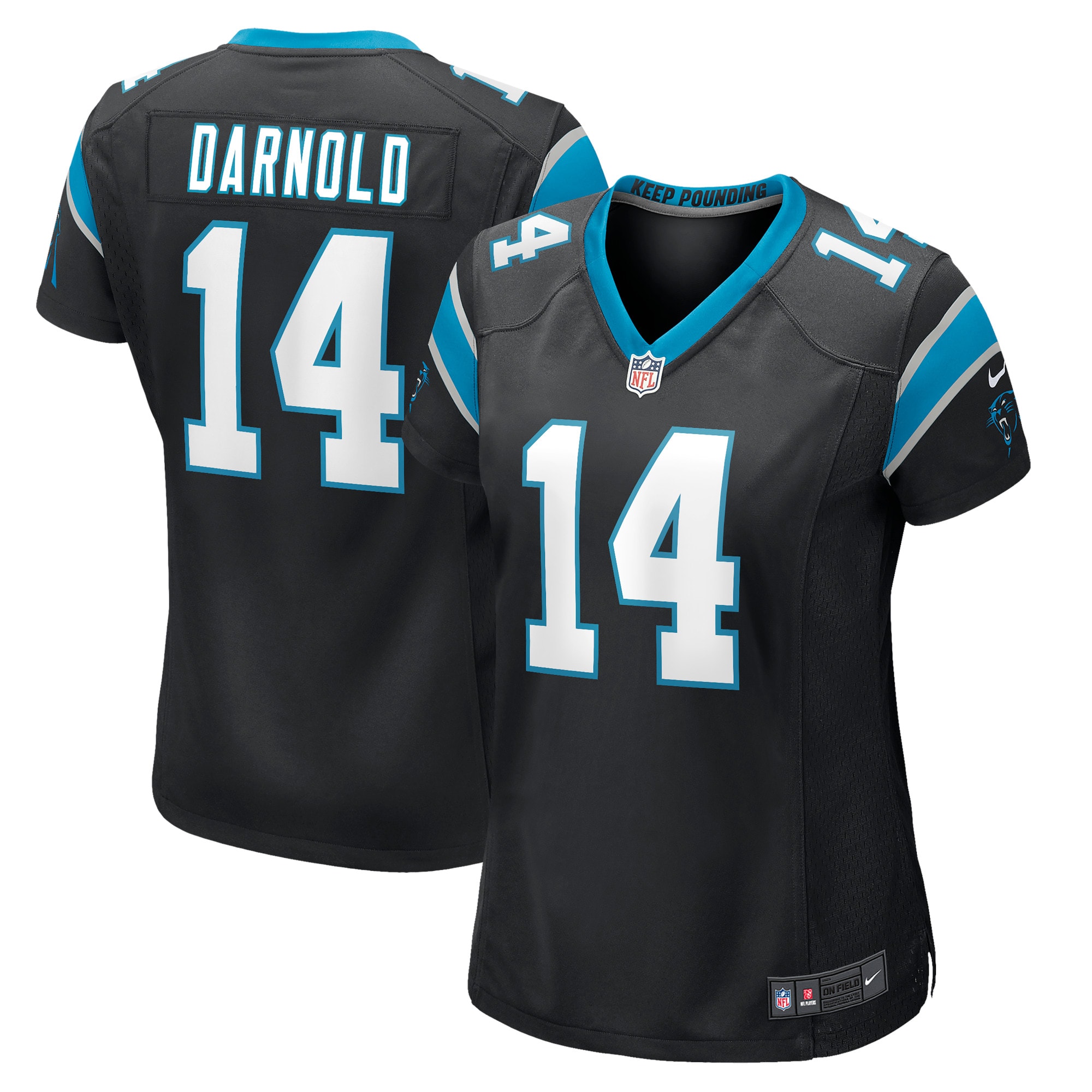 sam darnold carolina panthers nike womens game jersey black clowdercats 6ulk3.jpg