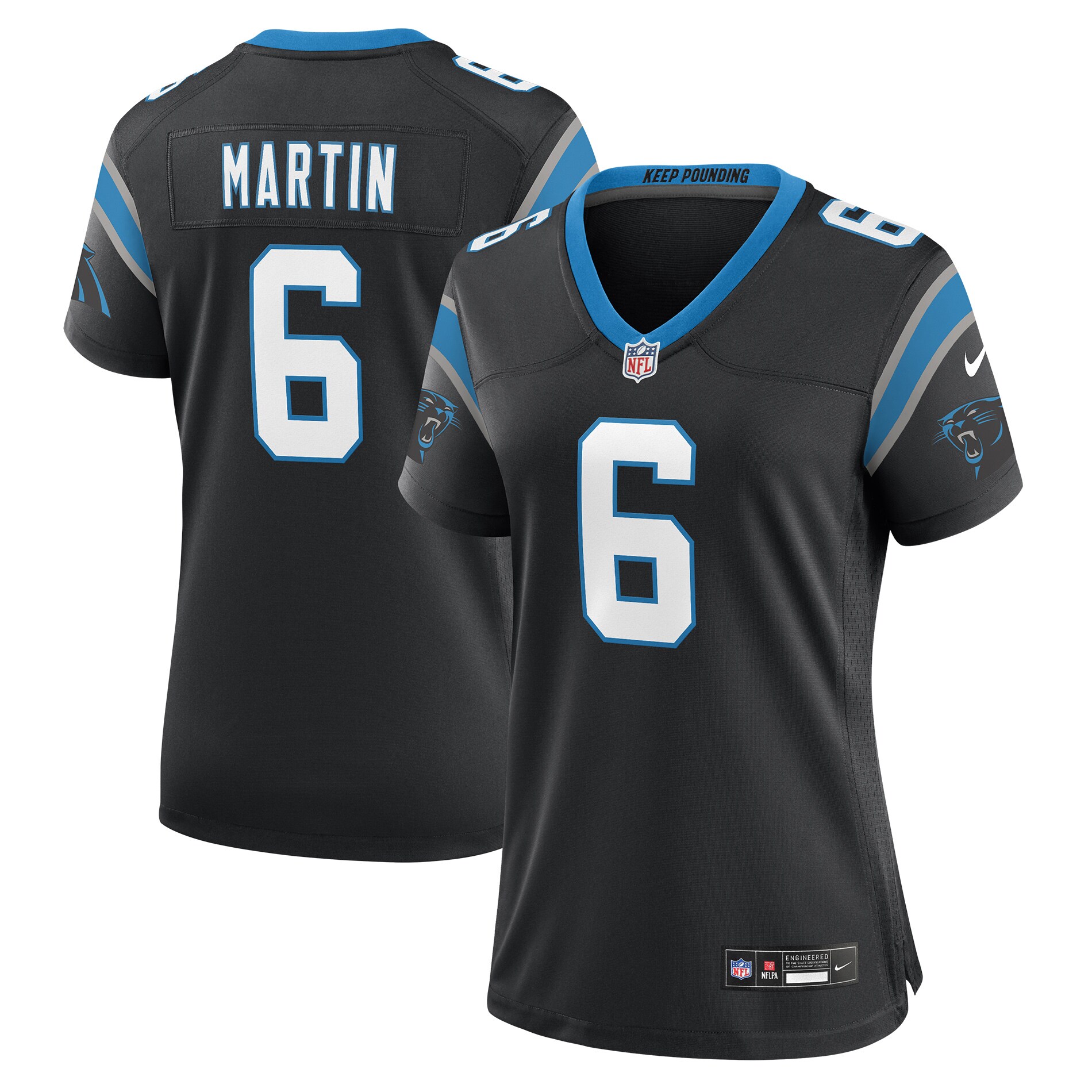 sam martin carolina panthers nike womens team game jersey black clowdercats 0qr2h.jpg