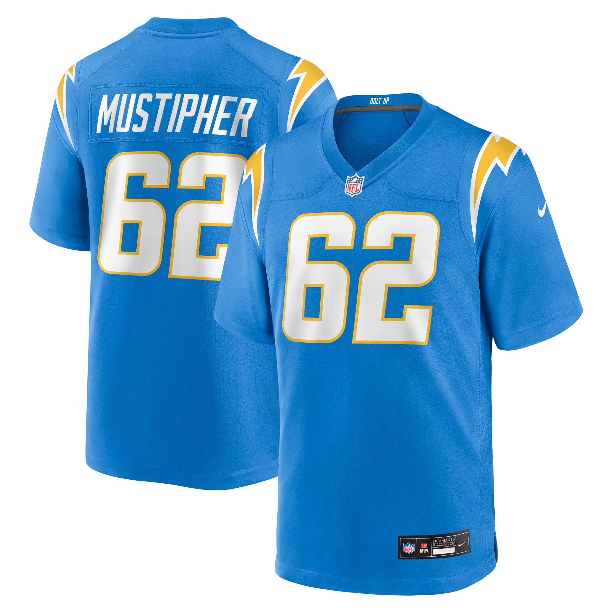 sam mustipher los angeles chargers nike team game jersey powder blue clowdercats izlxa.jpg